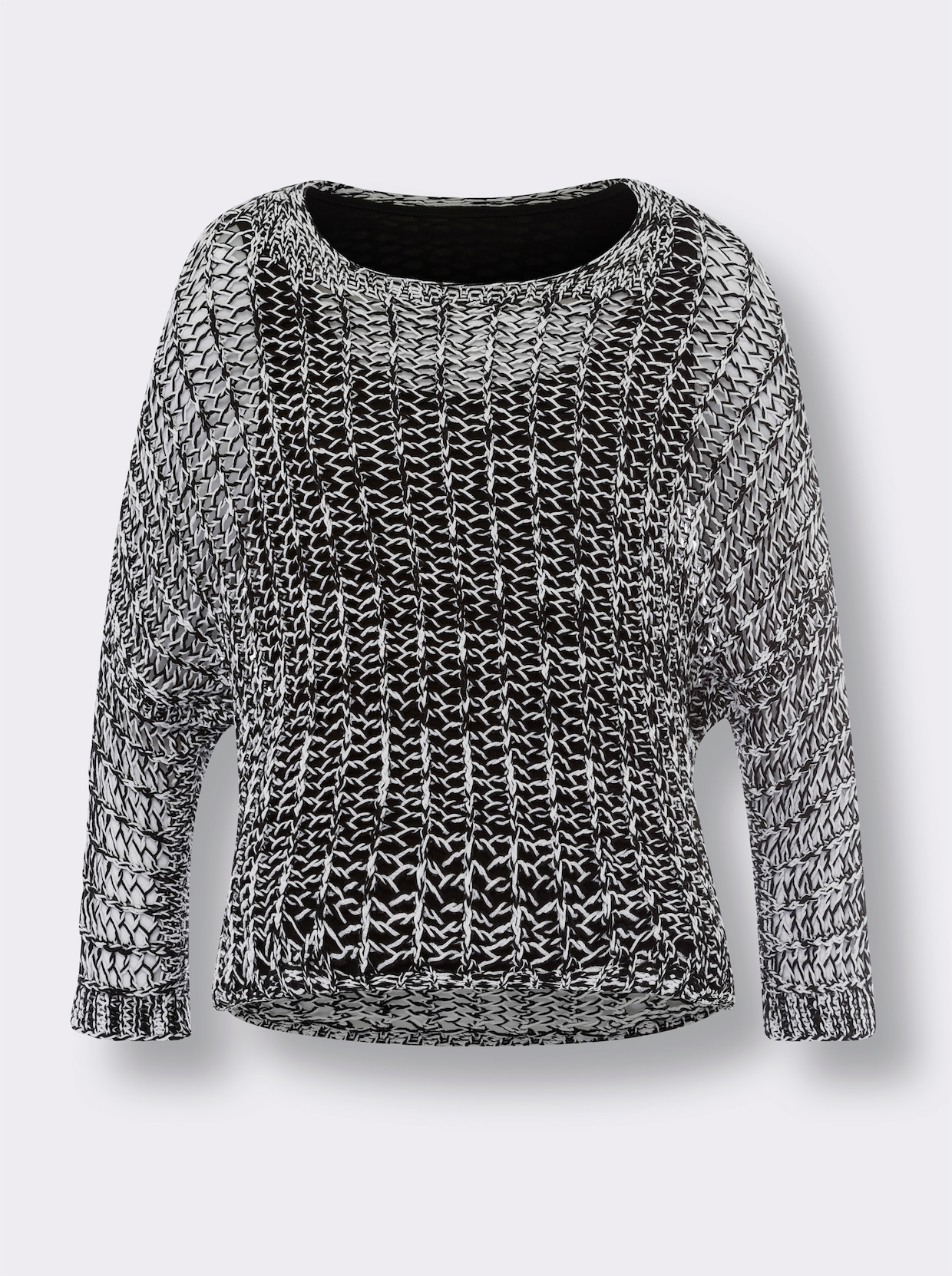 heine Pull 2 en 1 - noir-blanc chiné