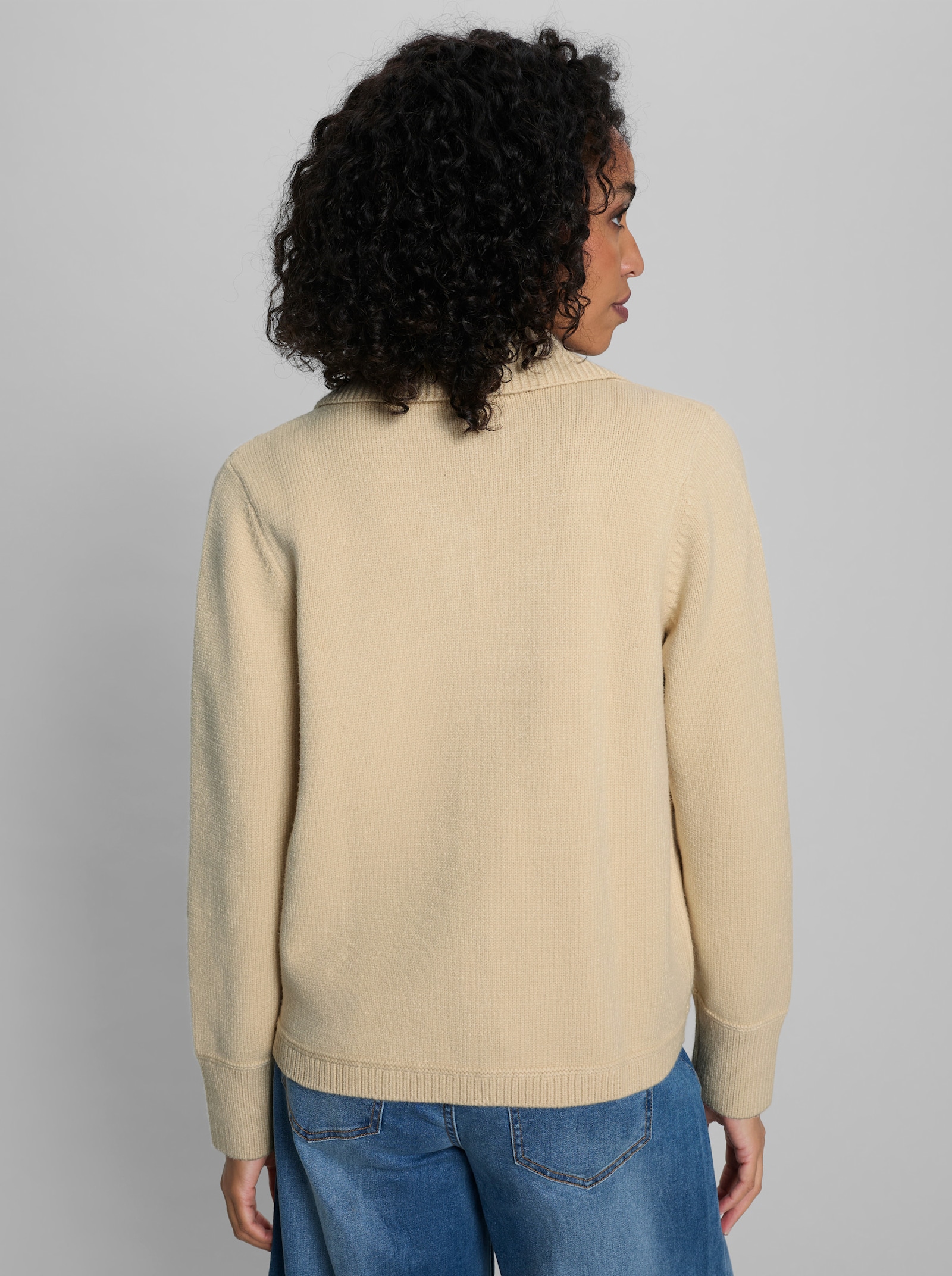 heine Strickjacke - sand