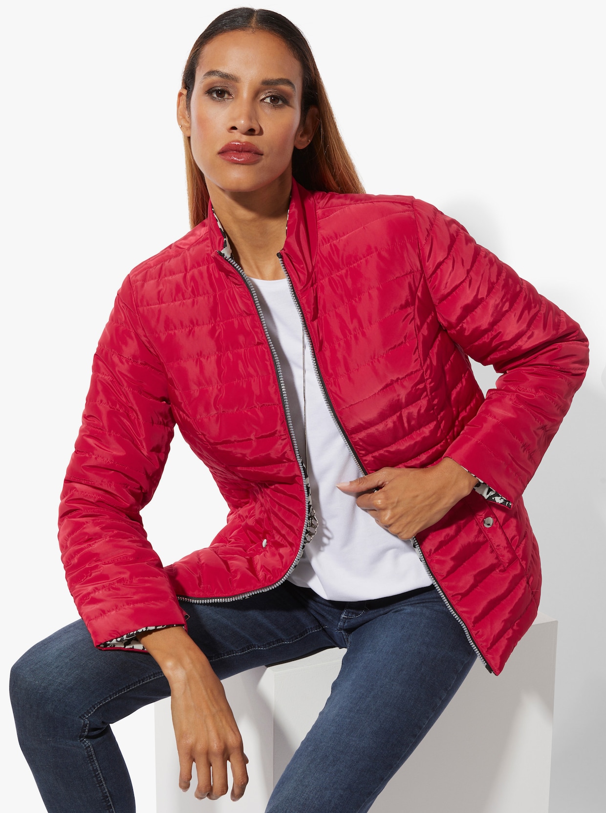 Wendejacke mit innovativer Füllung - rot