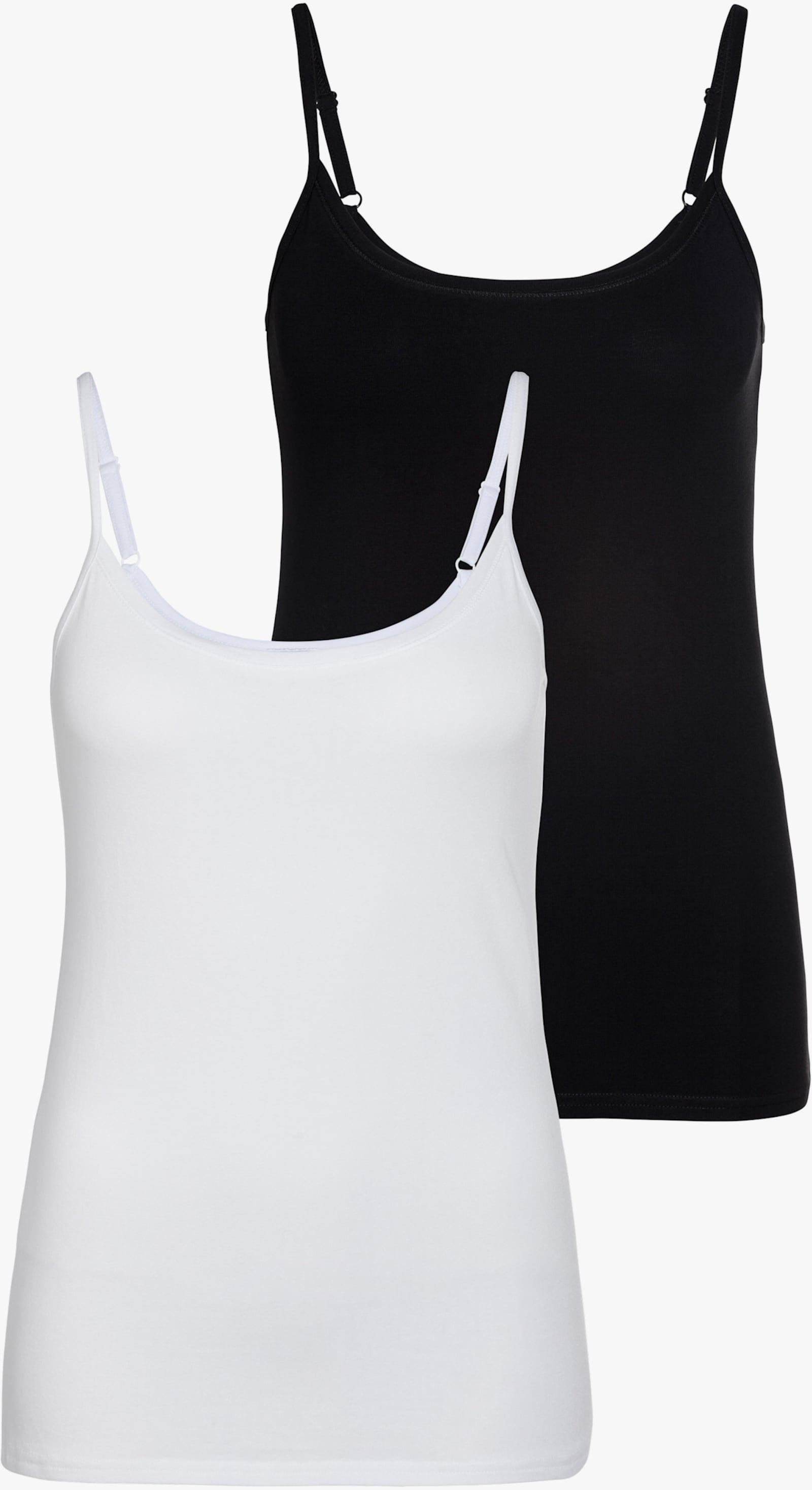 Vivance Spaghettitop - schwarz, weiß