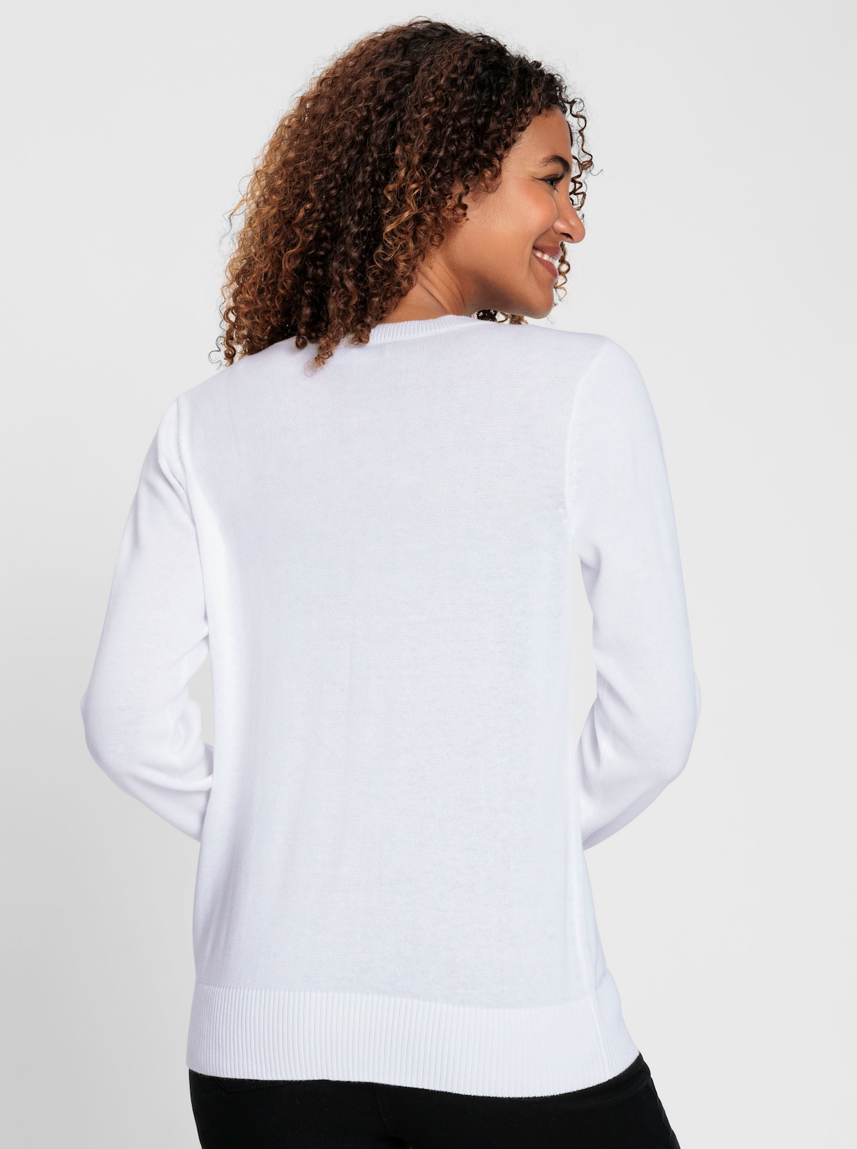 Strickjacke - ecru