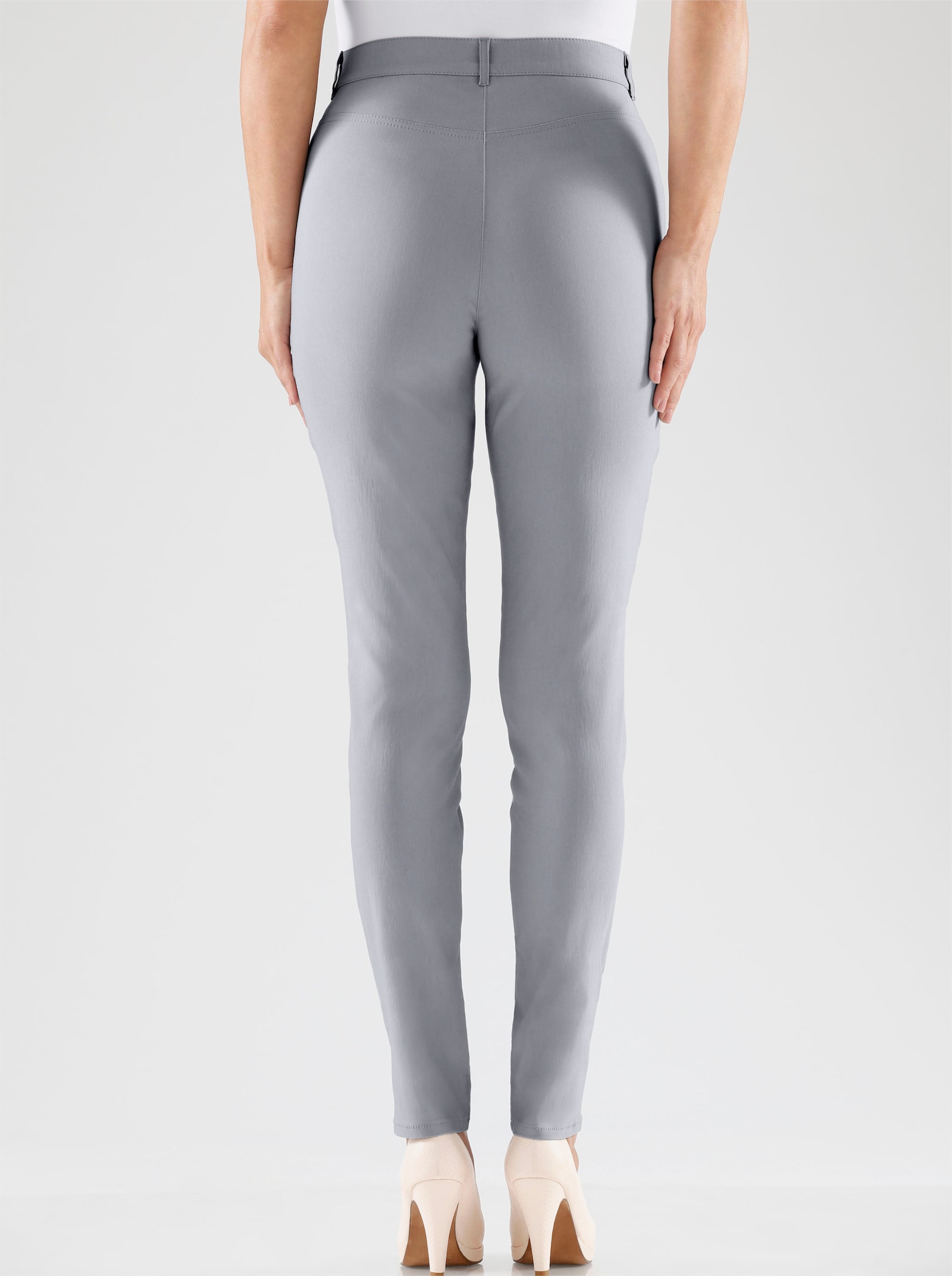 Stehmann Comfort line Stretch-Hose mit Zier-Taschen vorne - grau