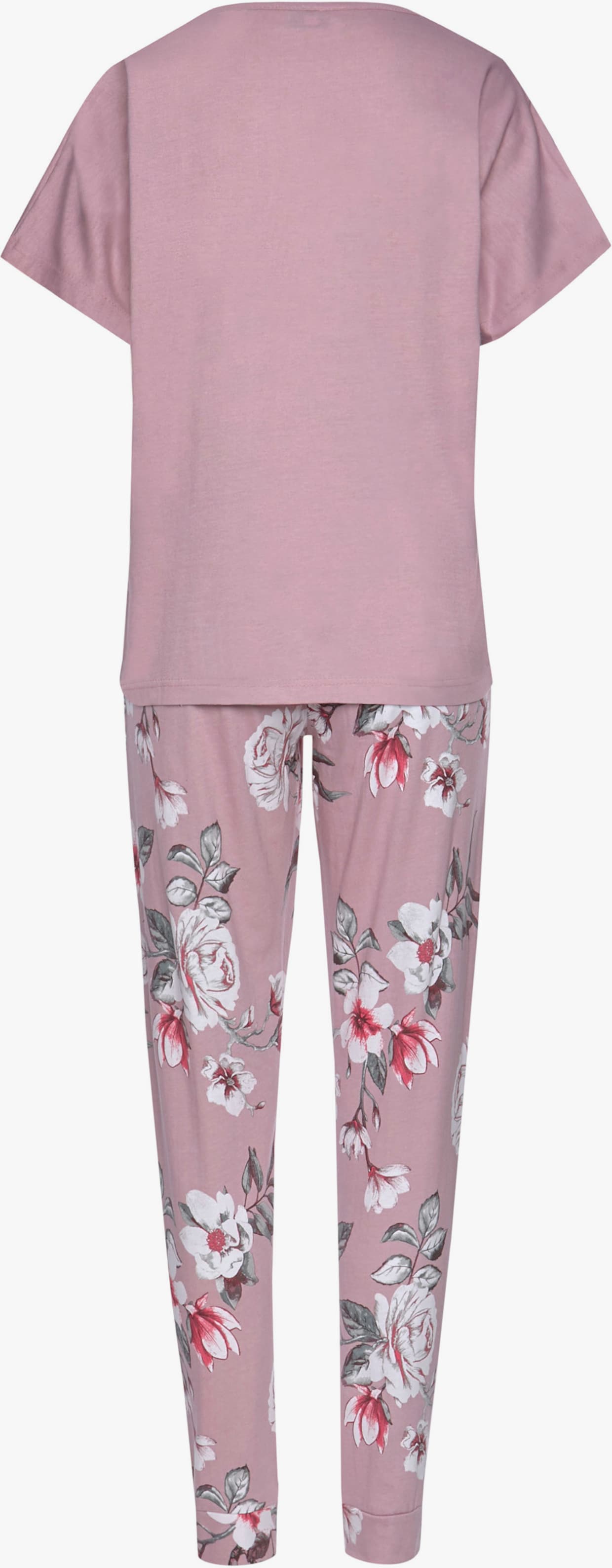 Vivance Dreams Pyjama - lila-geblümt-schwarz