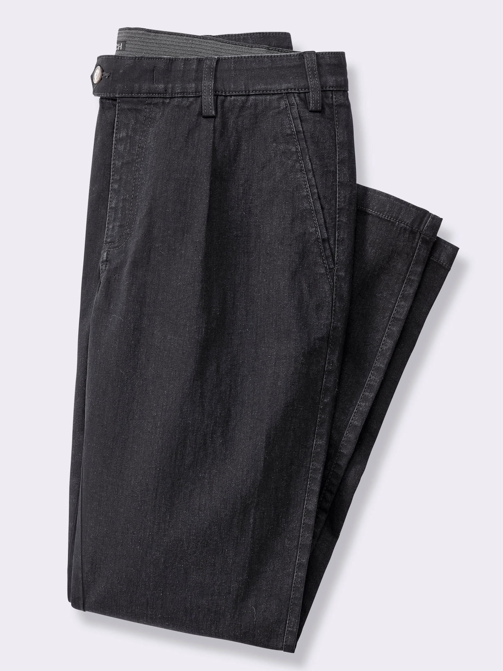 Marco Donati Jeans mit Bundfalten - schwarz