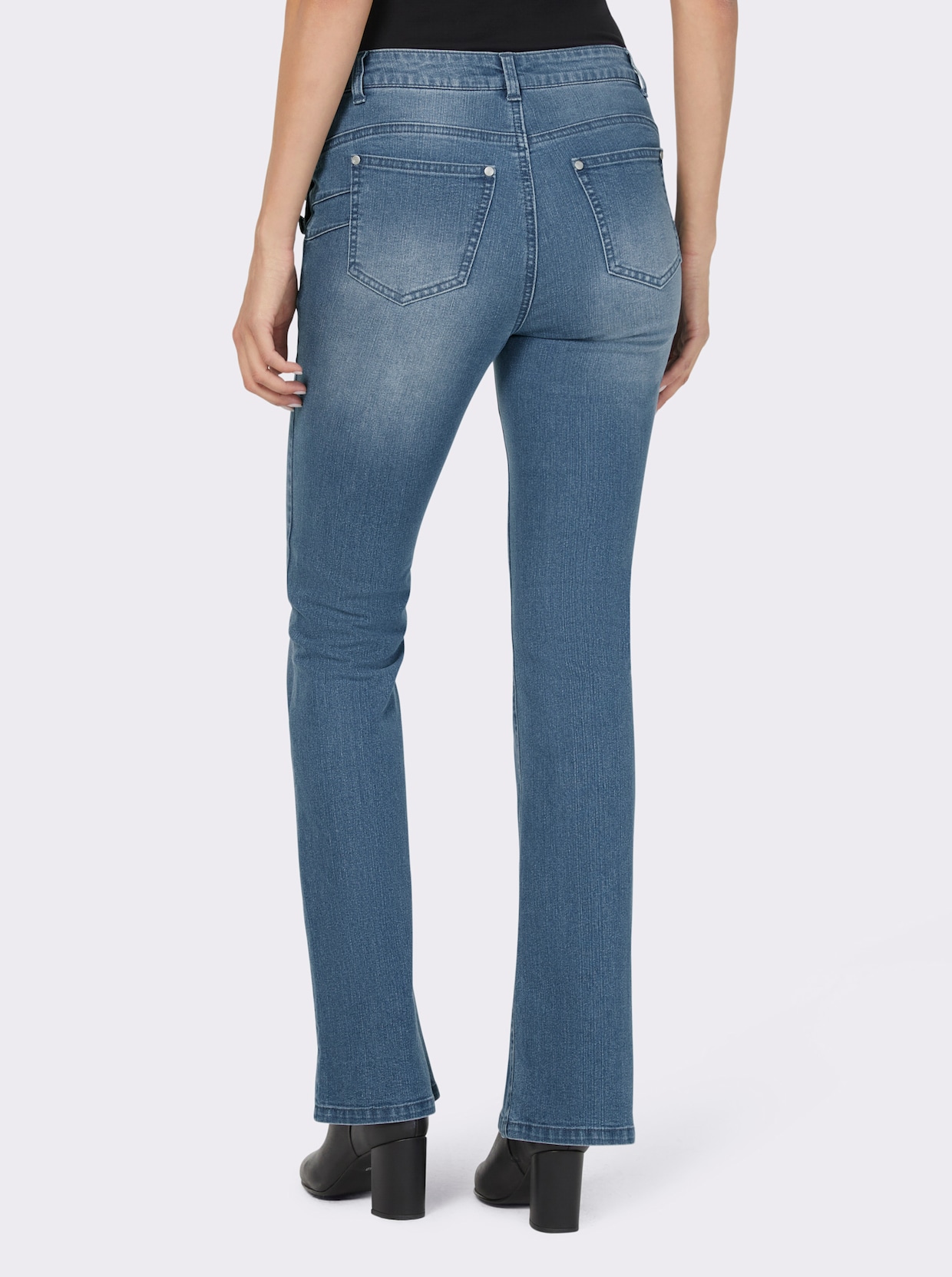 heine Bootcut jeans - blue-bleached