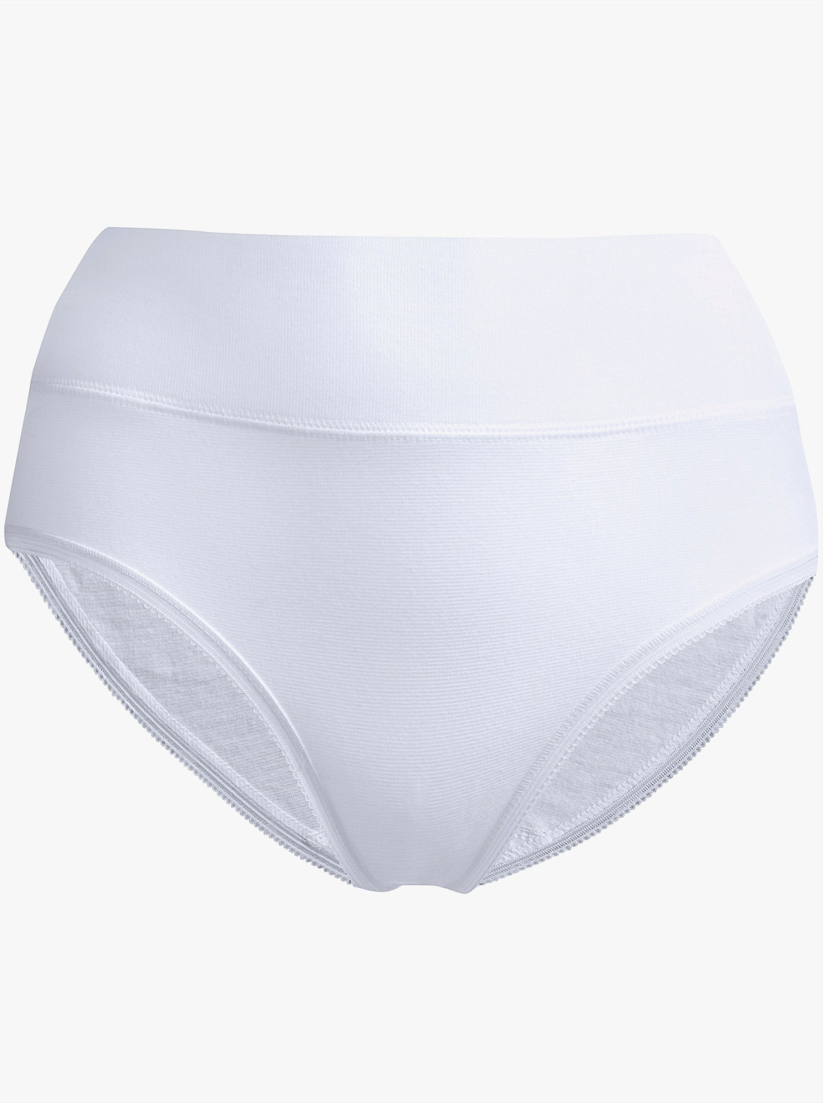 Slip mit breitem Gummibund - weiß