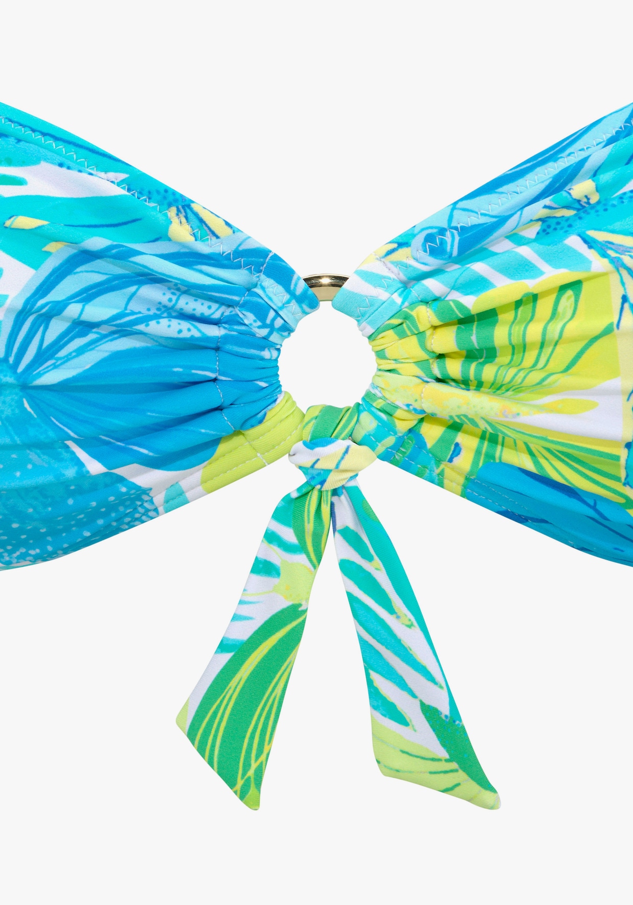 Sunseeker Bandeaubikinitop - blauw/groen