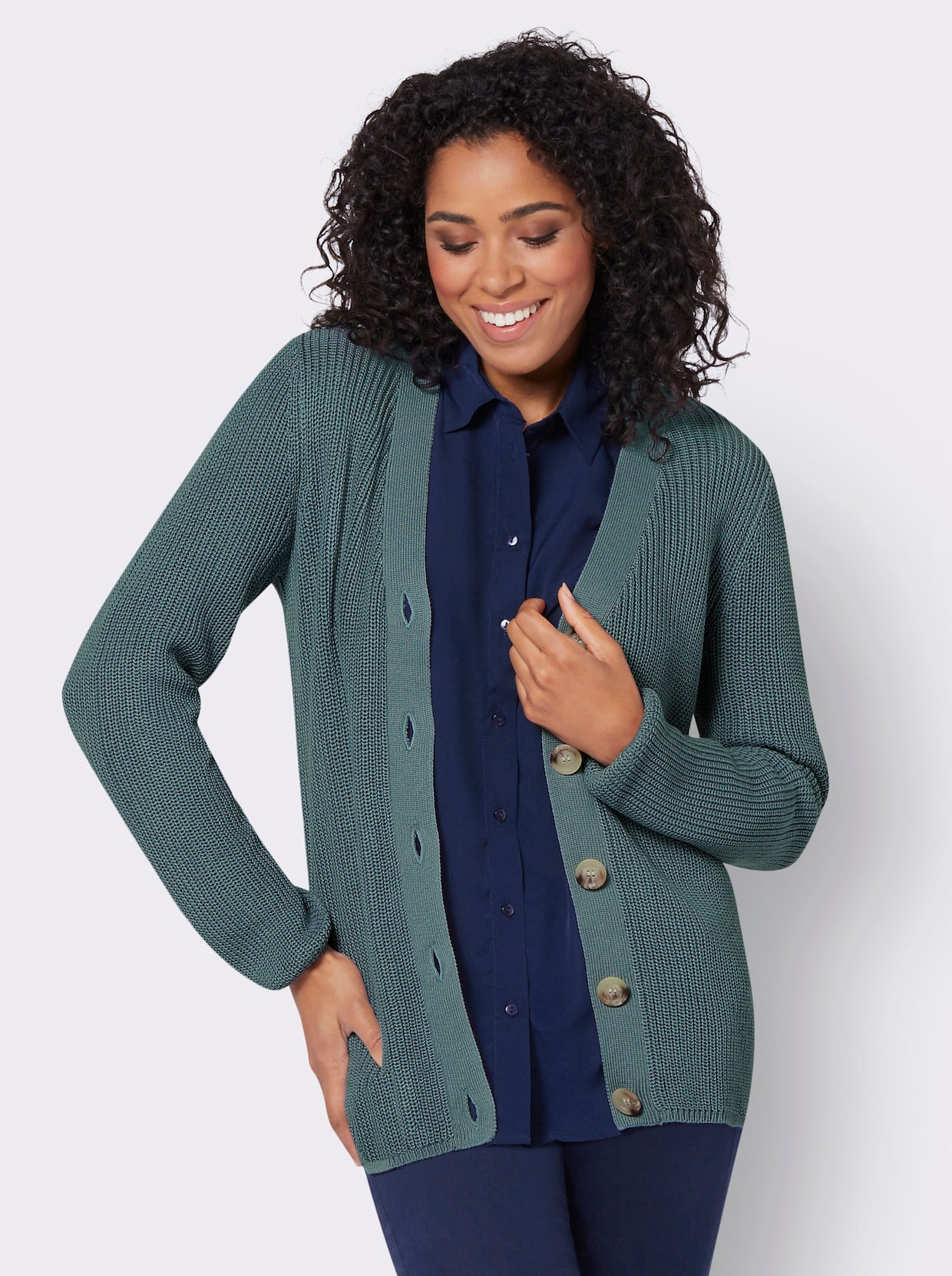 Strickjacke - jade