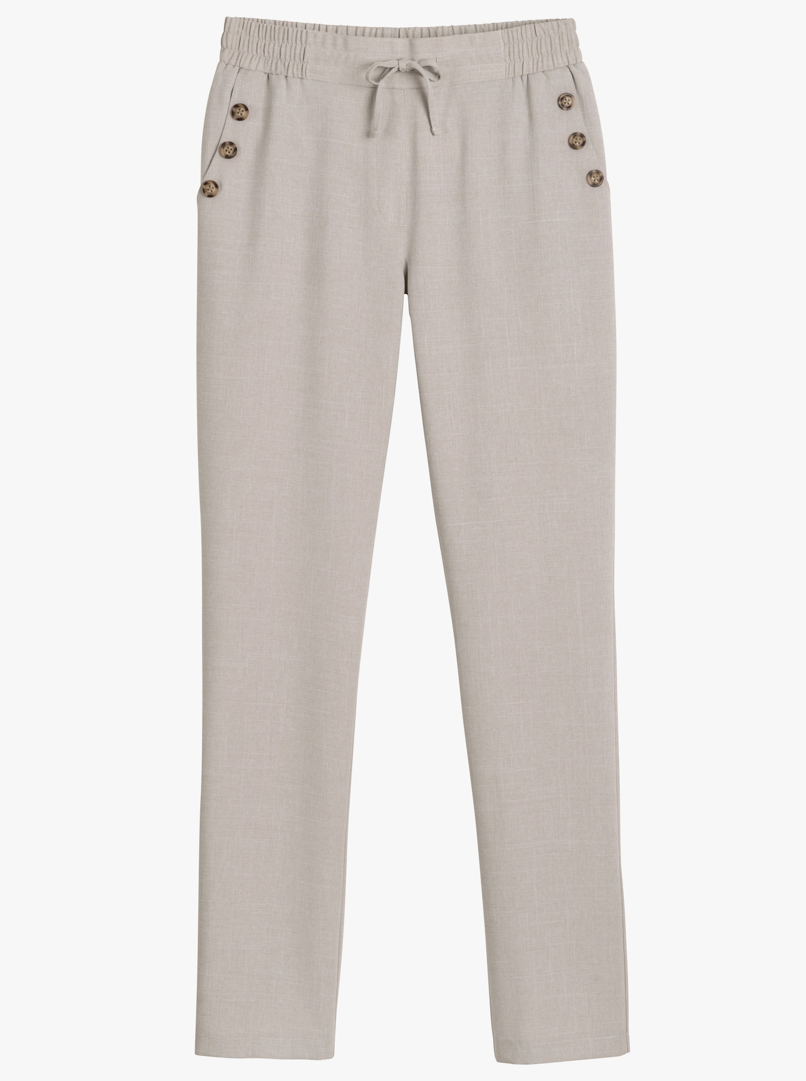 Broek in linnenlook - beige