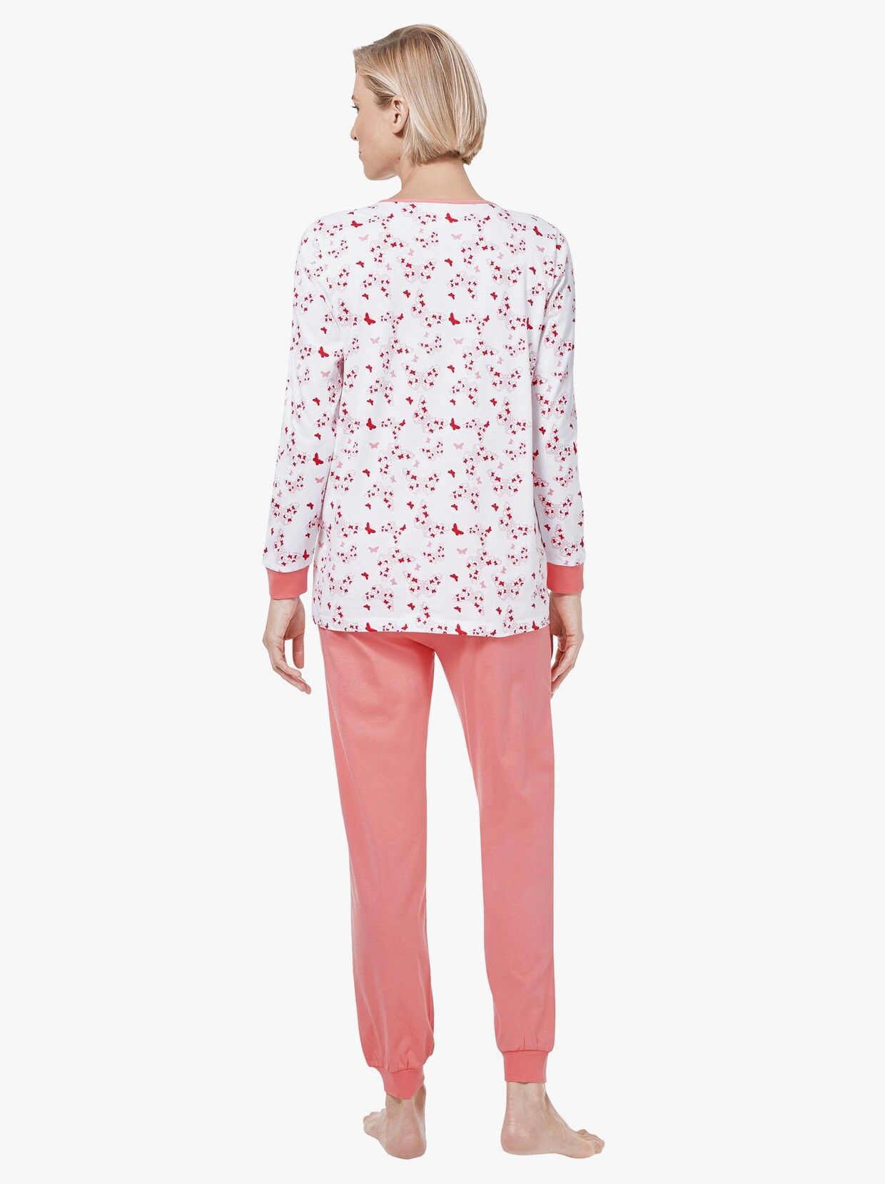 wäschepur Schlafanzüge - flieder-bedruckt + flamingo-bedruckt