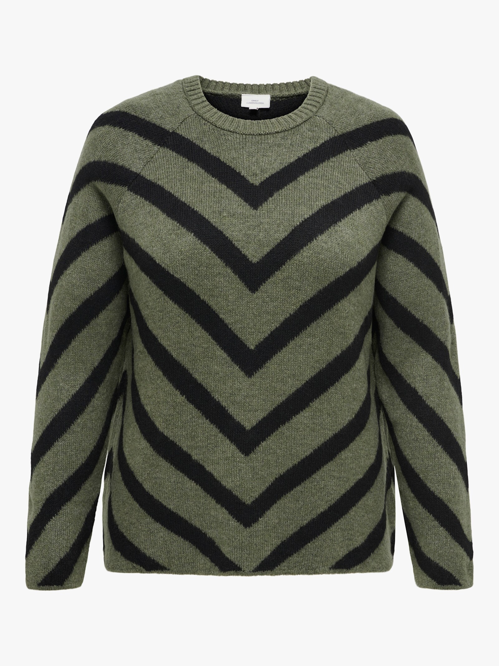 ONLY CARMAKOMA Strickpullover - lizard detail:w /black