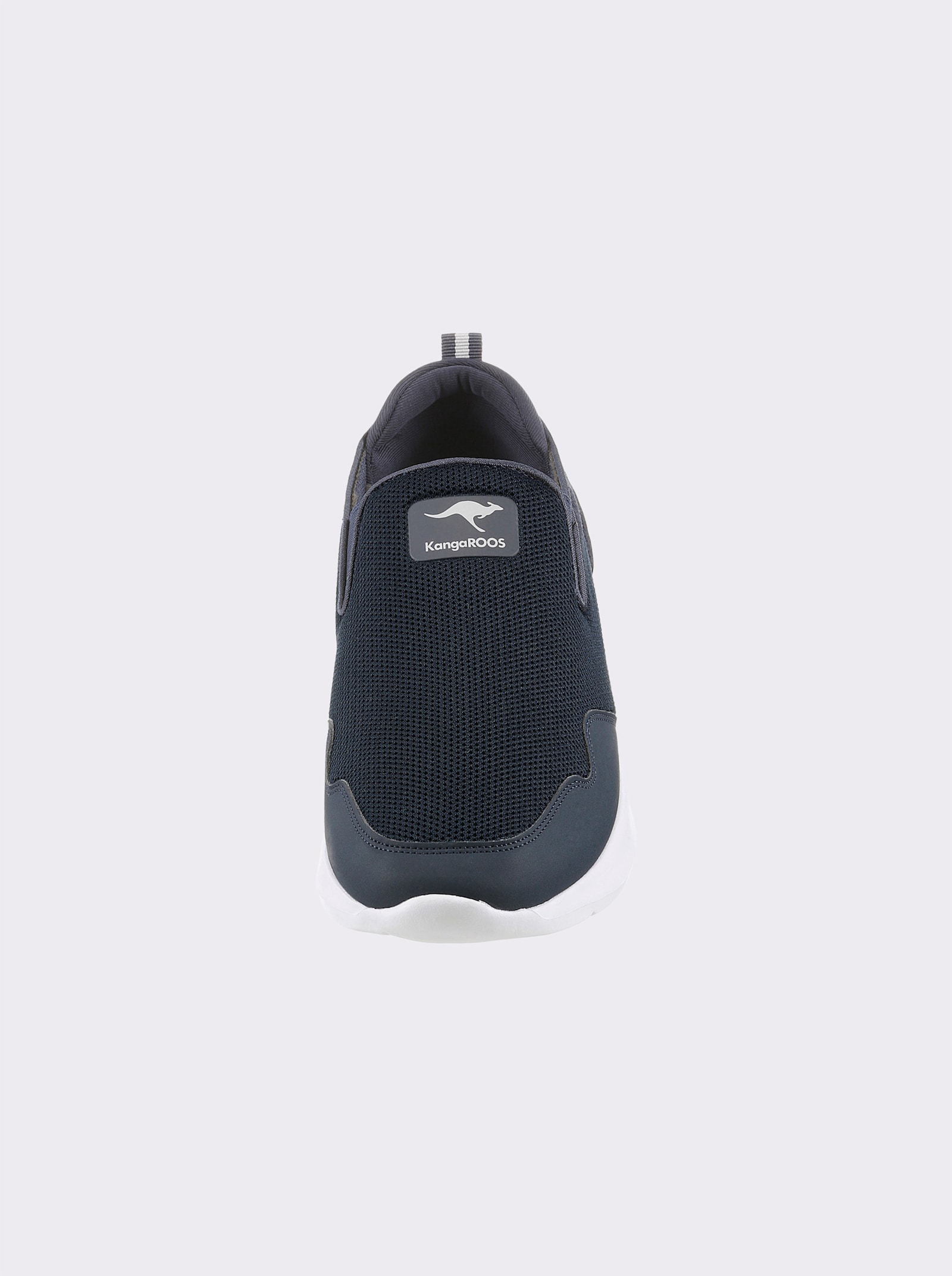 KangaROOS Slipper im Mix aus Synthetik und Lederimitat - marine