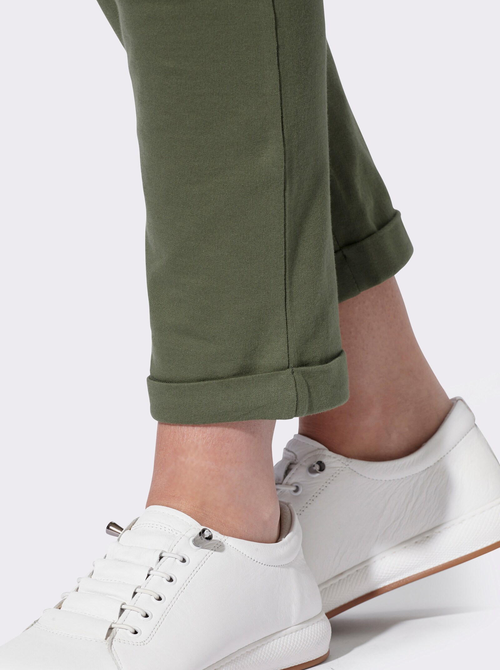 Sweathose mit Rundum-Dehnund - khaki