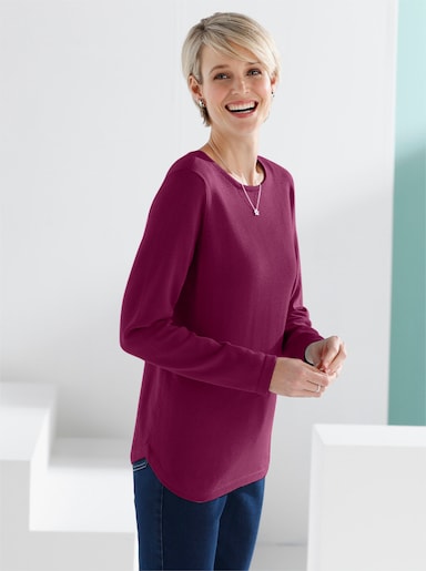 Pull en coton - bordeaux