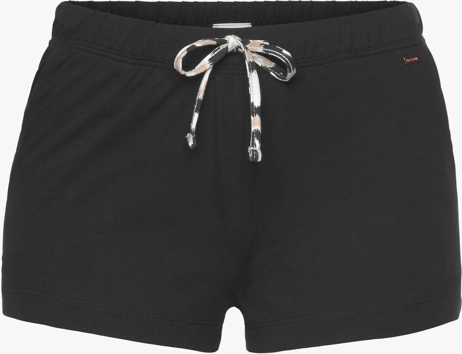 LASCANA Schlafshorts - schwarz