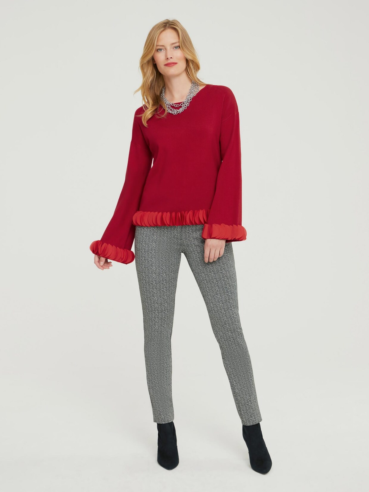 Ashley Brooke Pullover - hibiskus