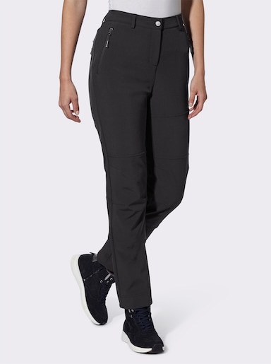 Softshellhose mit Fleece-Innenseite - schwarz