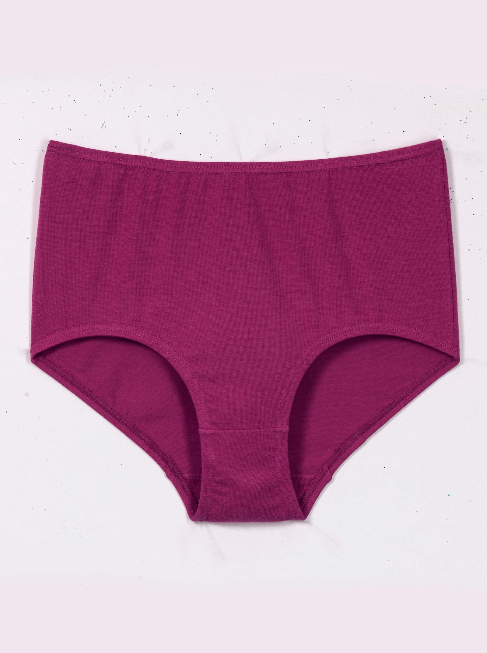 Taillenslip mit elastischen Abschlüssen, 4er-Pack - 2x gestreift, 1x malve, 1x dunkelblau