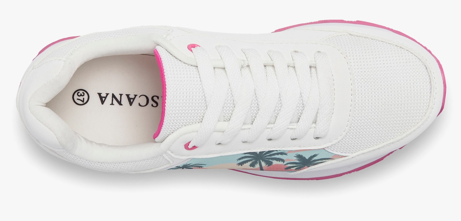LASCANA Sneaker - weiß/pink miami