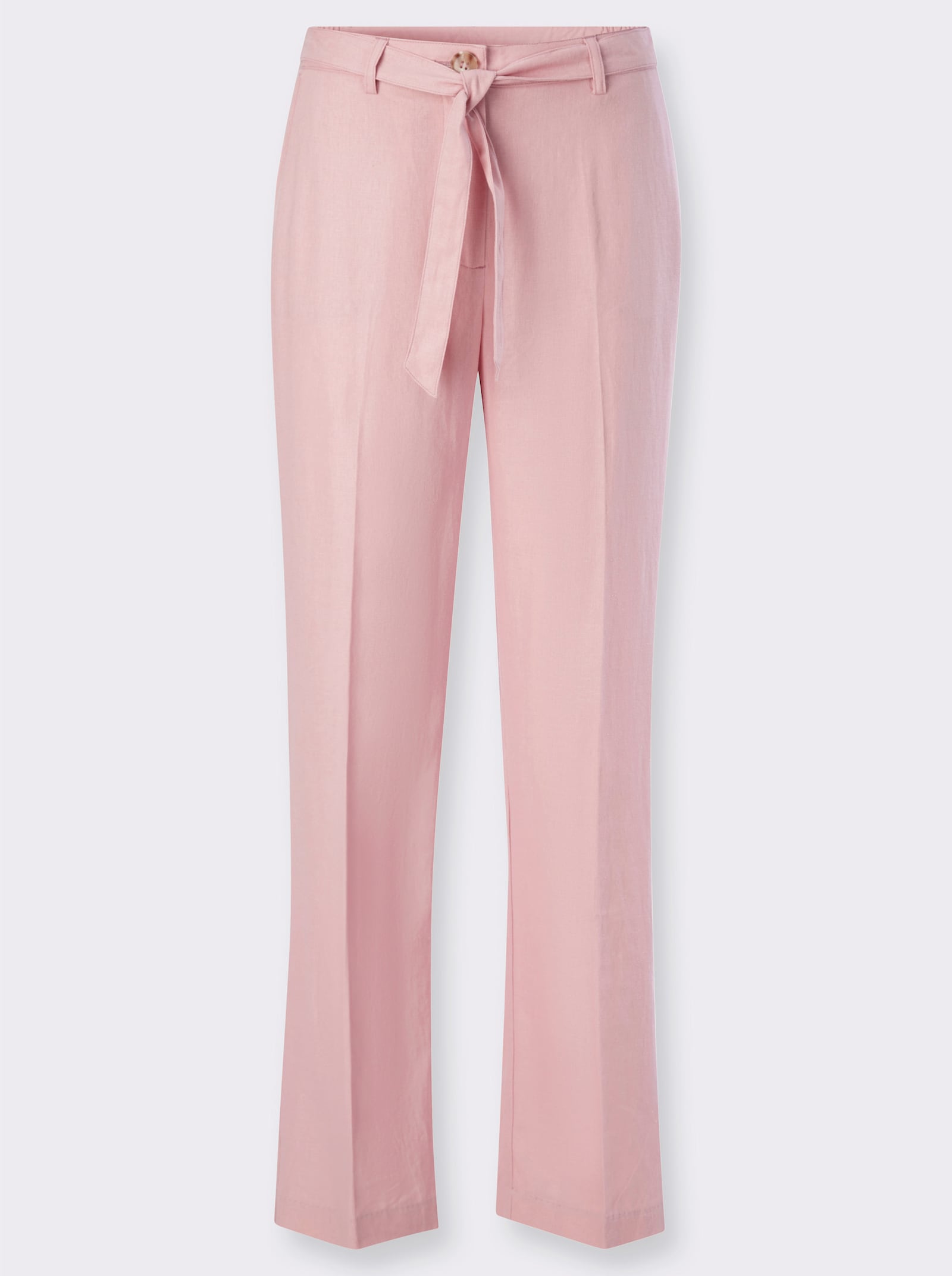 Hose mit abnehmbarem Bindegürtel - rosenquarz