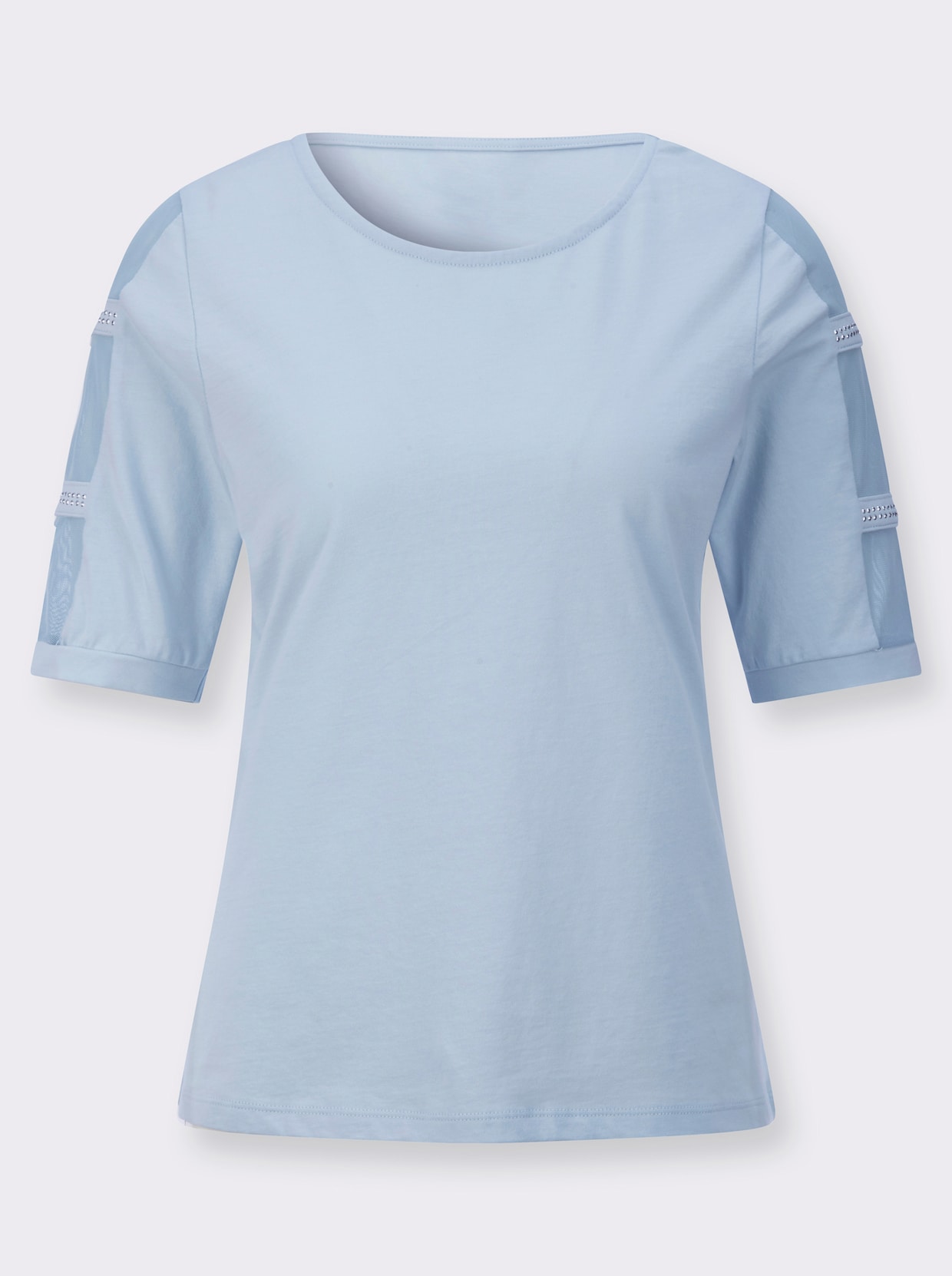 Kurzarmshirt - hellblau