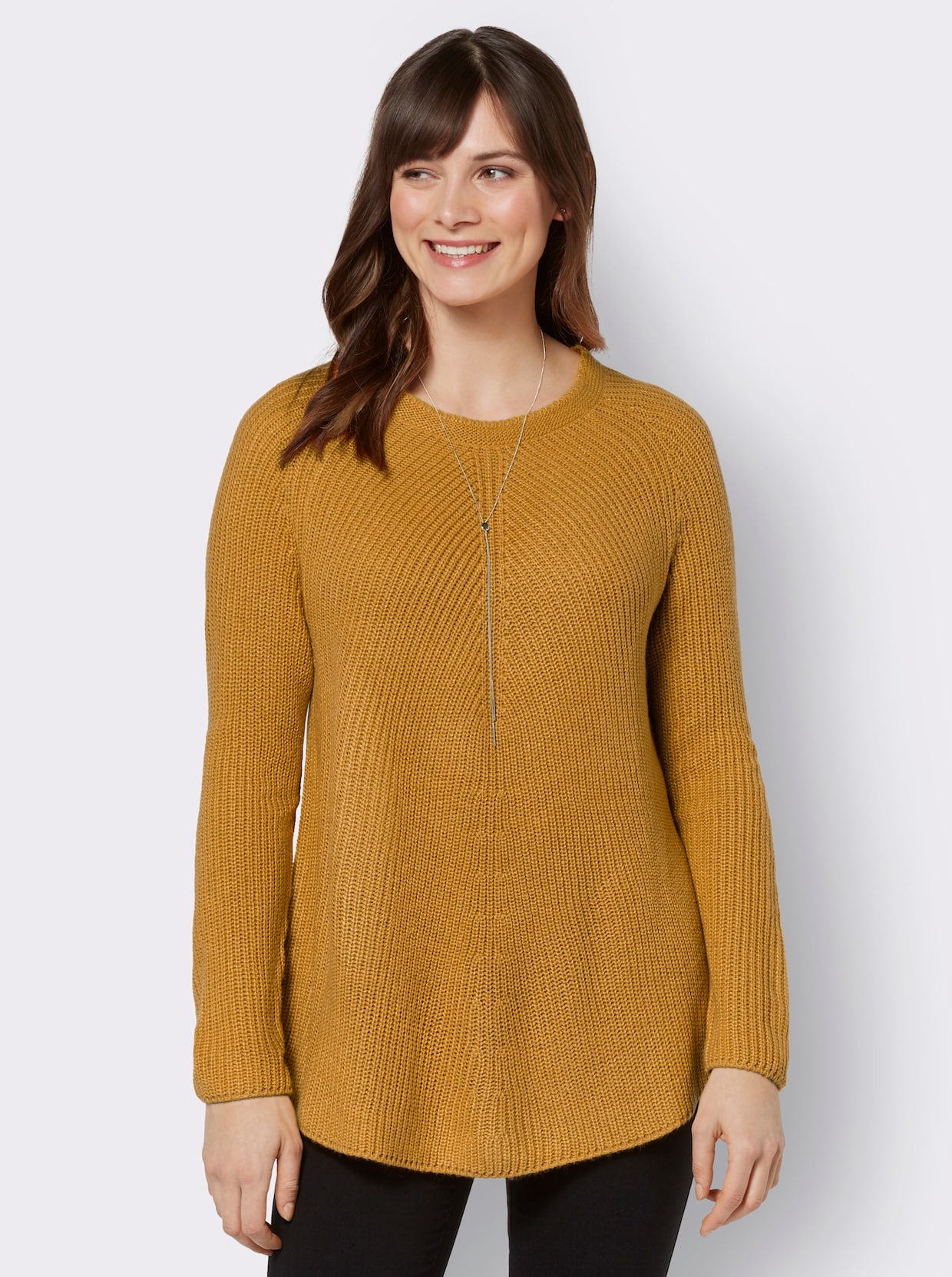 Pull encolure ronde - ocre