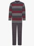 Normann Pyjama - grijs/rood gestreept