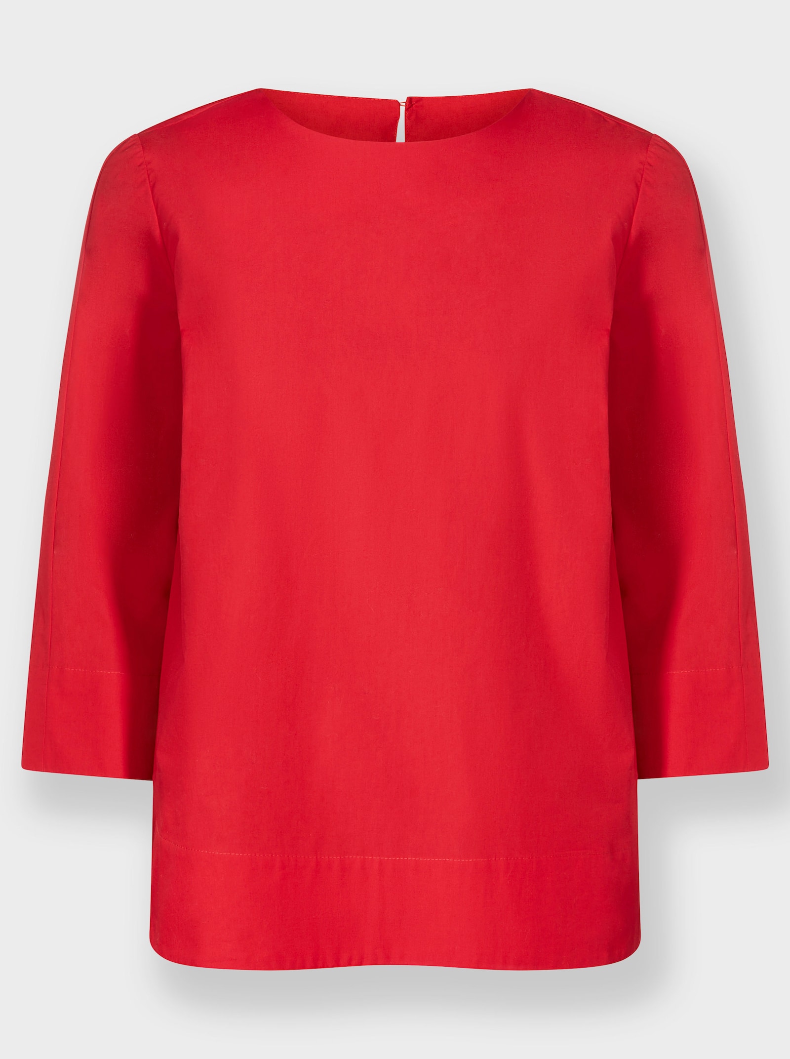 heine Baumwollbluse in A-Form - rot