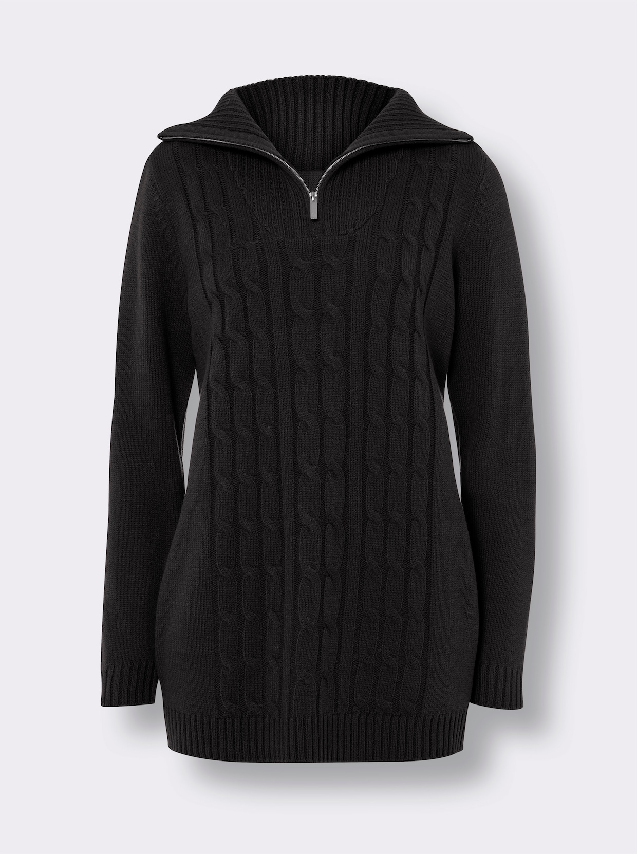 Lange pullover - zwart