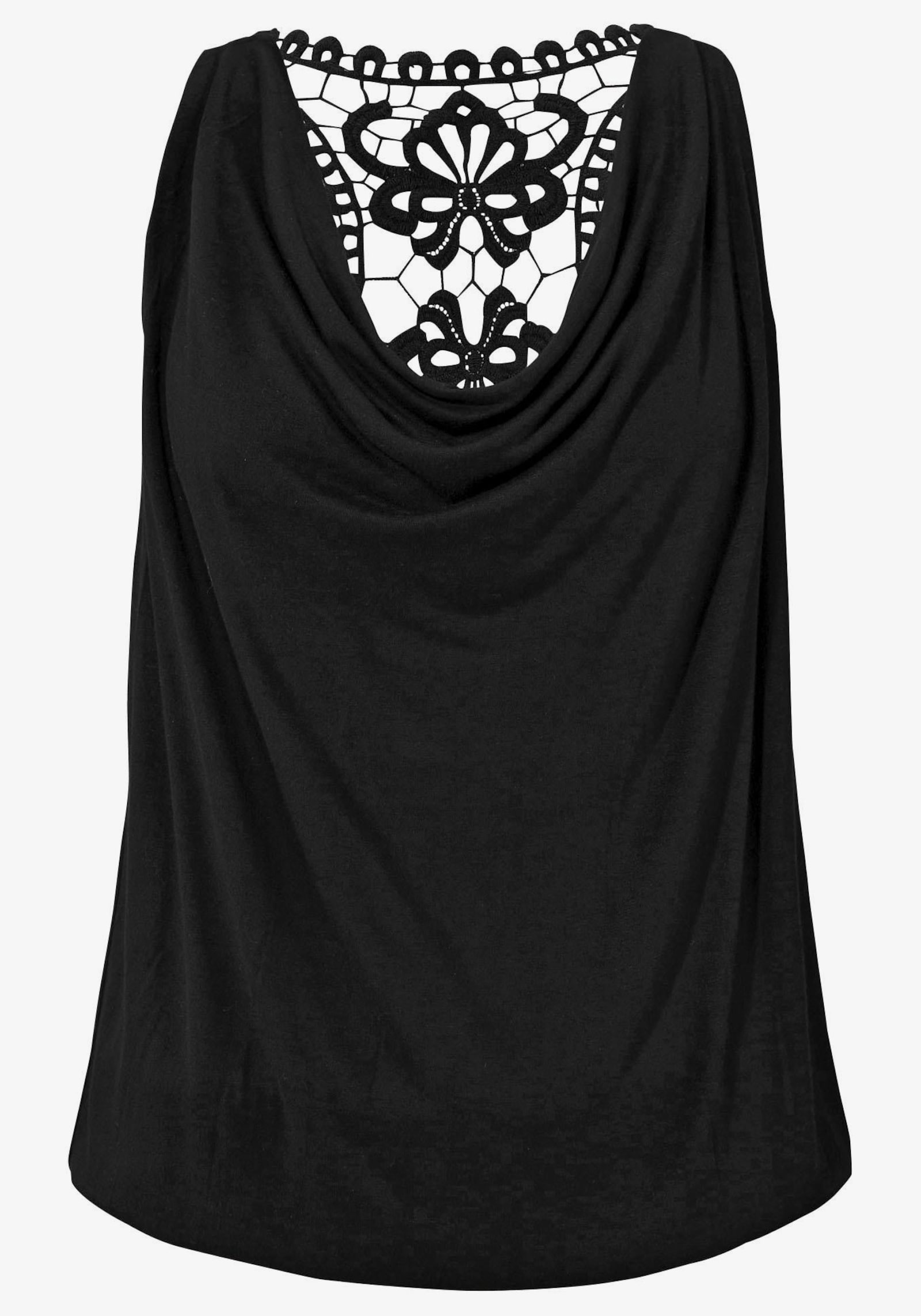 LASCANA Strandtop - schwarz