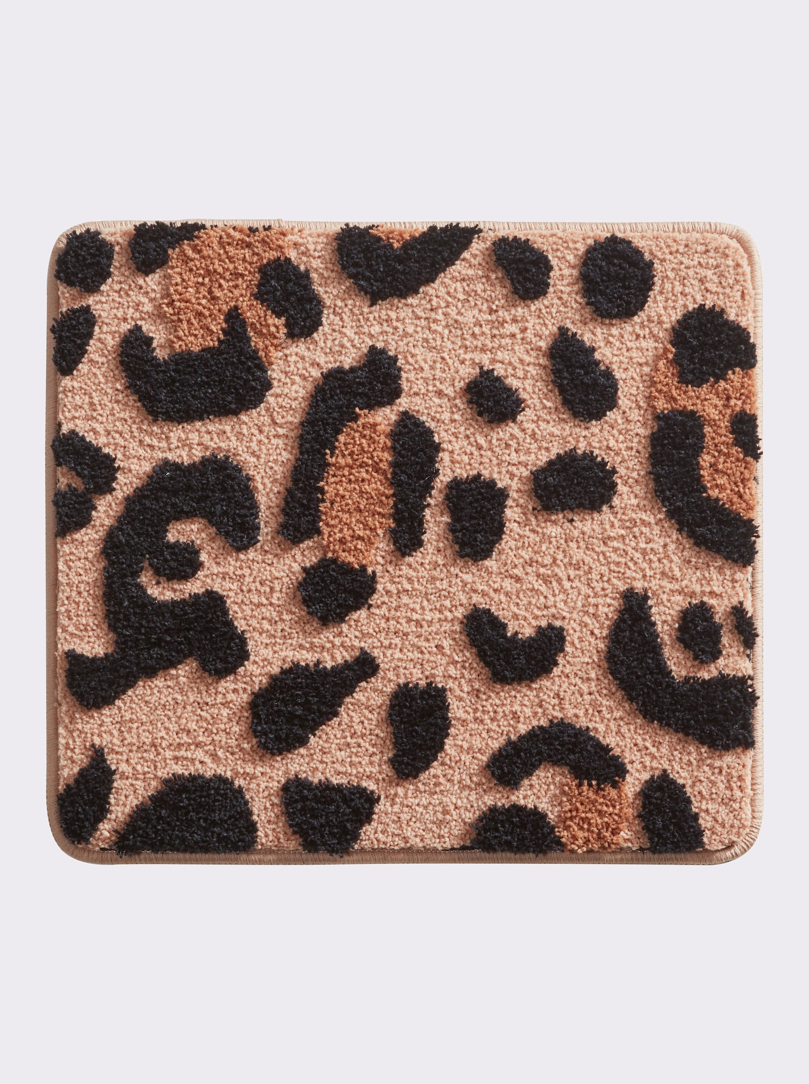 Impressionen Badematte - braun-schwarz-gemustert