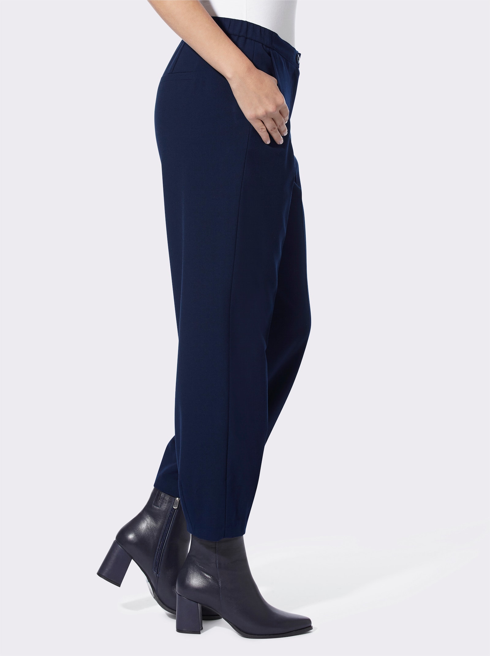 heine Bundfaltenhose in gewebter Qualität - marine