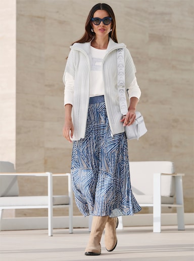 heine Strickjacke mit Fledermausärmel, kurz - ecru