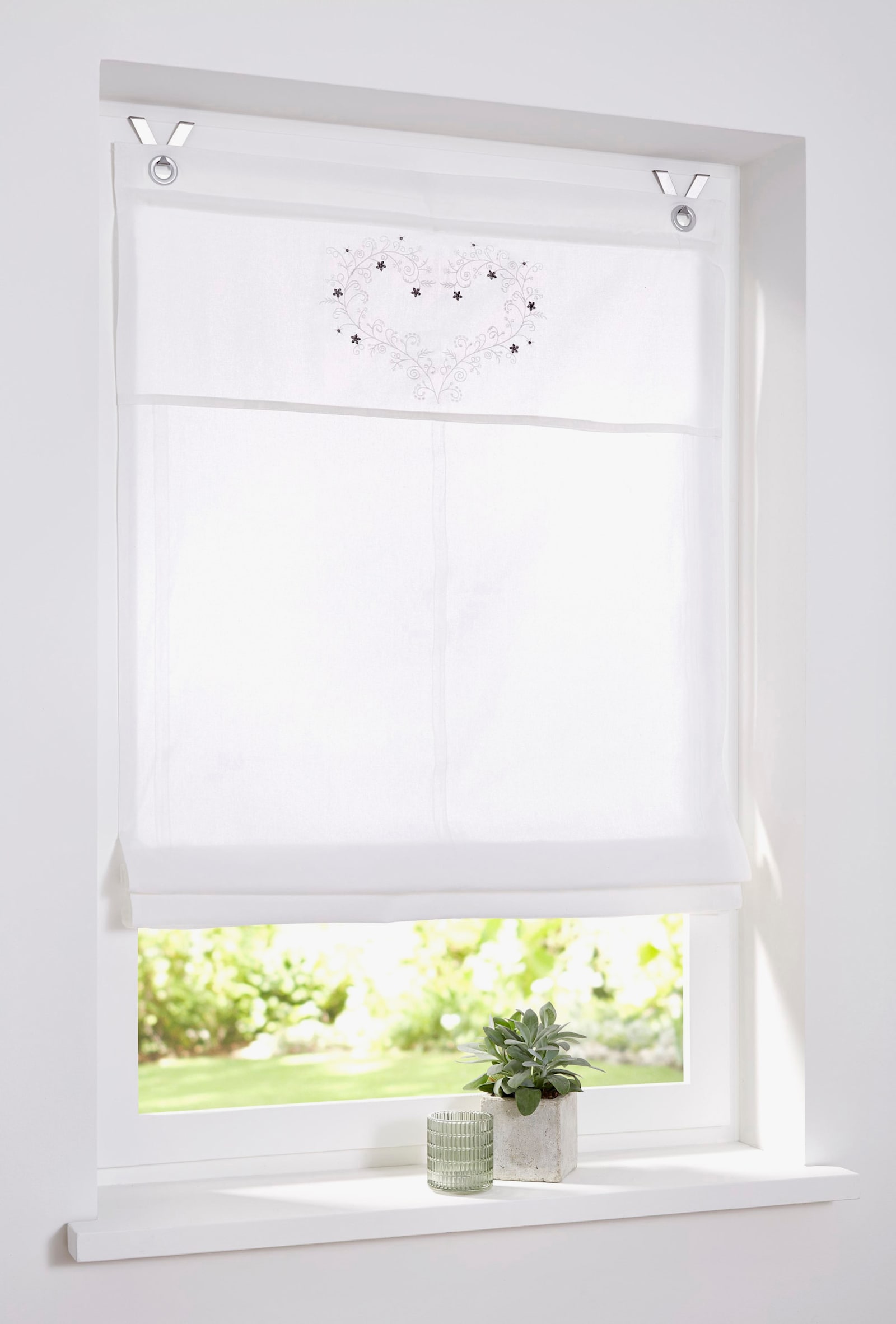 heine home Raffrollo - weiß