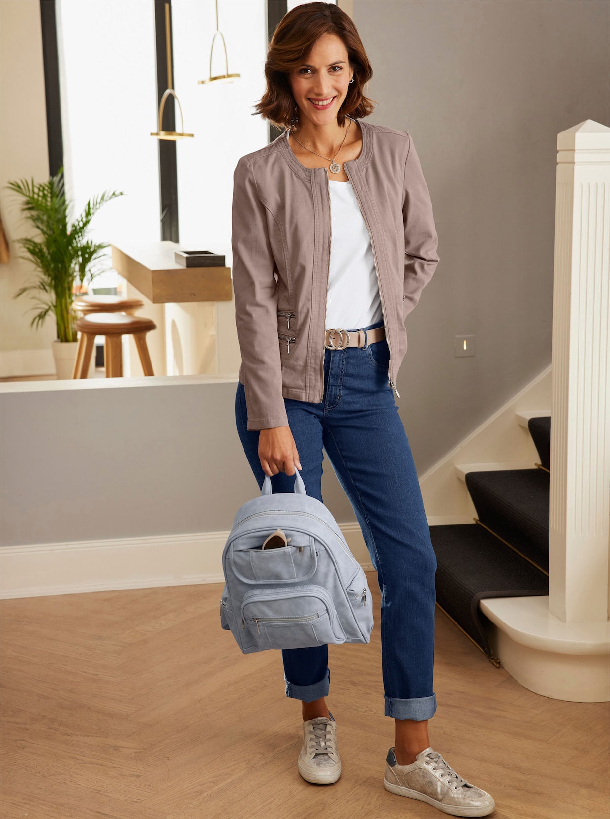 5-Pocket-Jeans - blue-stone-washed