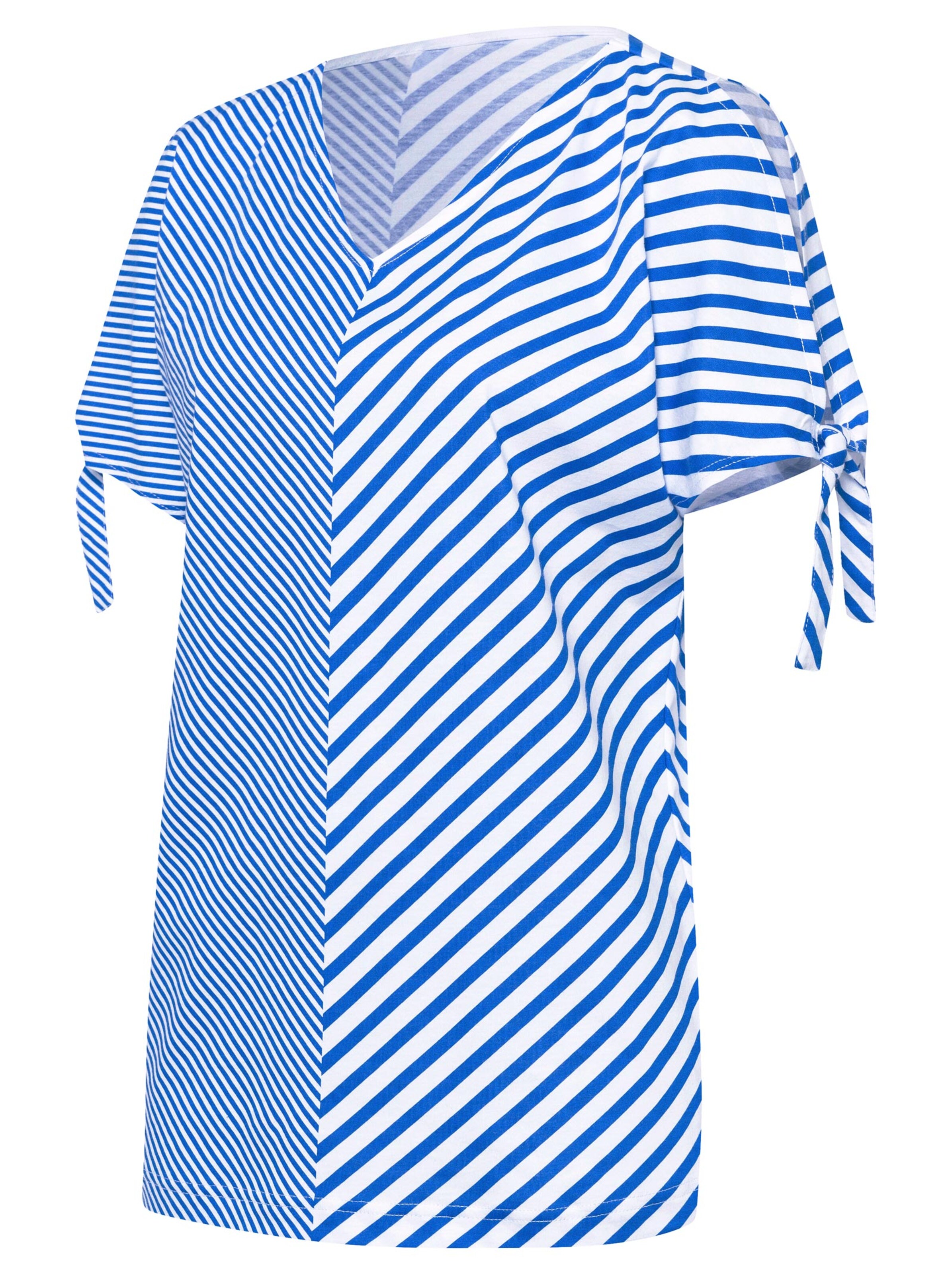 Shirt - bleu-weiß