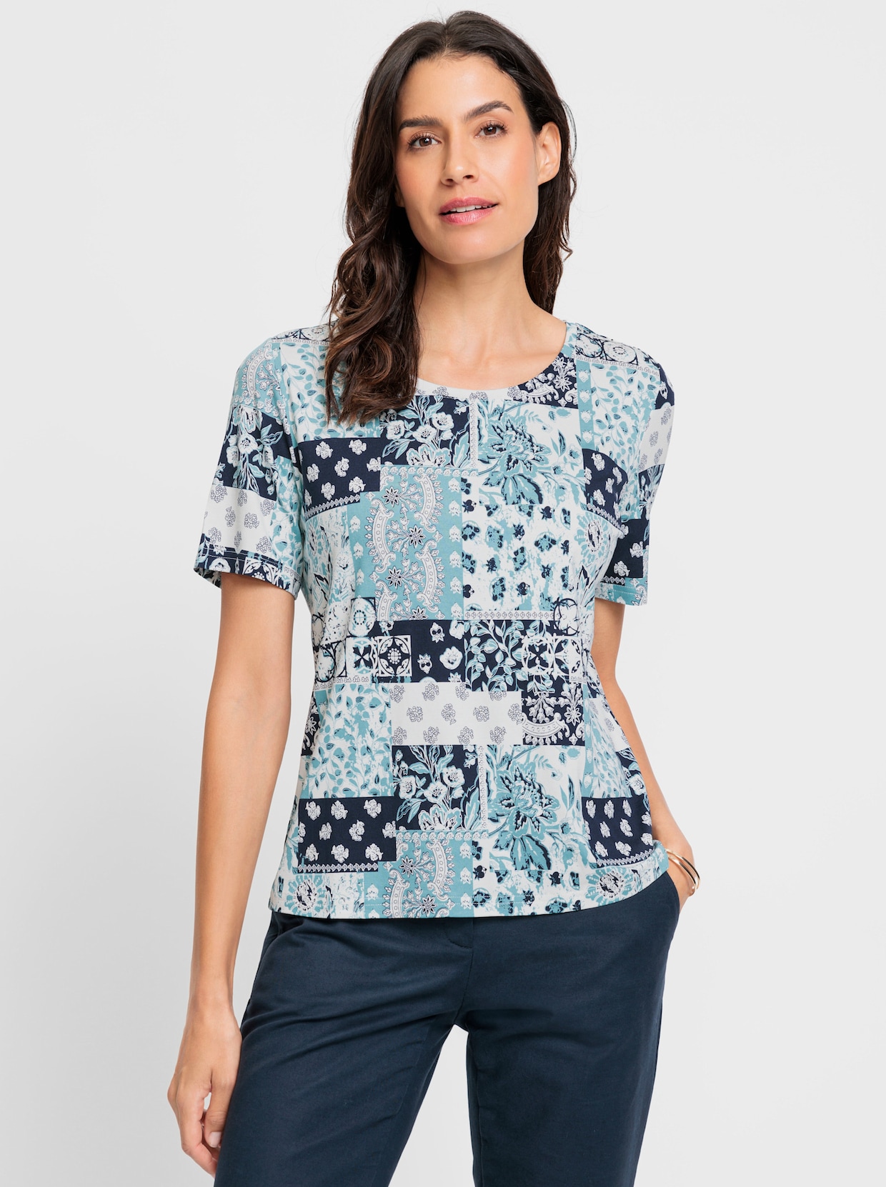 Print-Shirt - marine-ozean-bedruckt