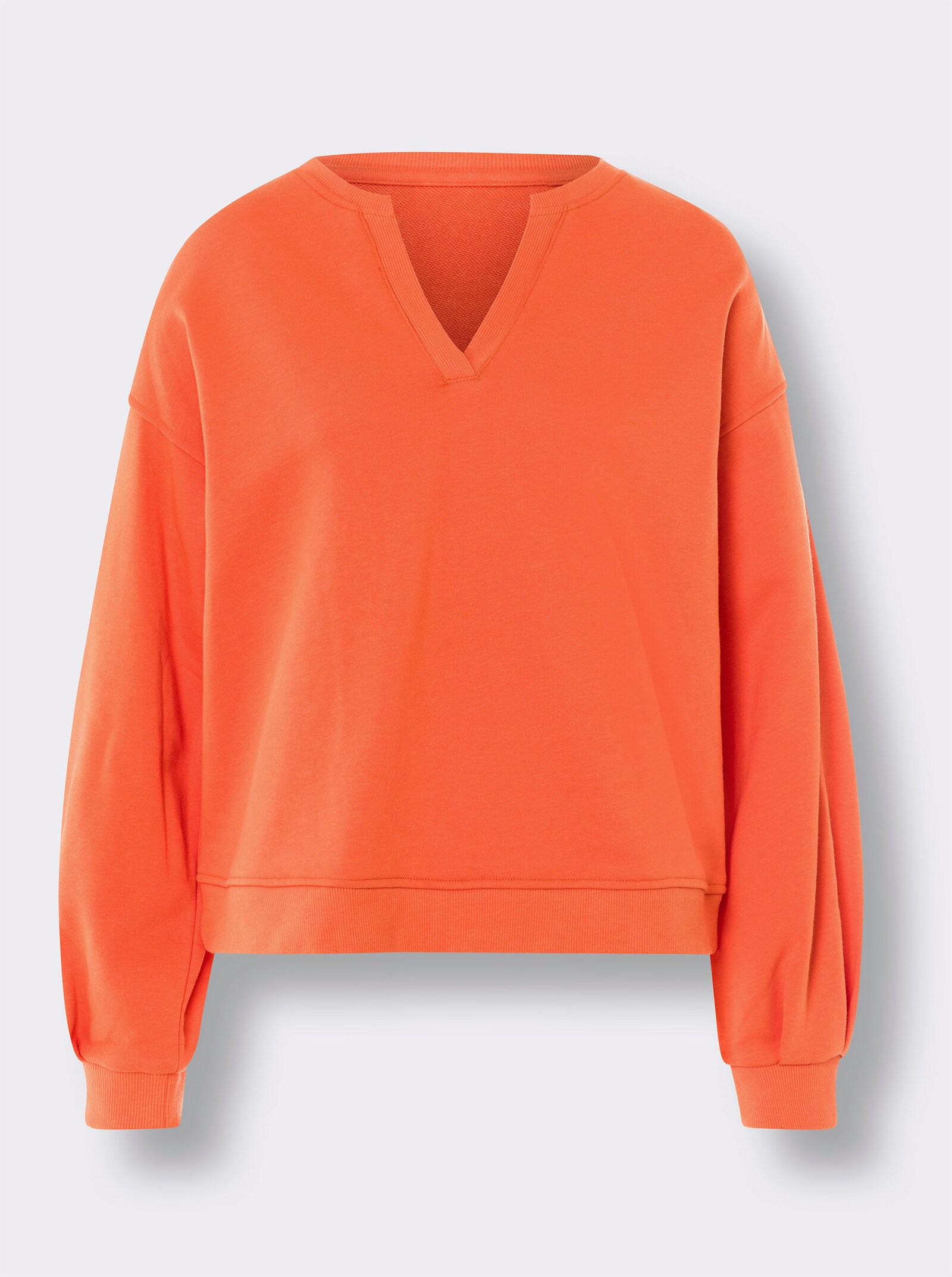 heine Sweatshirt mit Ballonärmeln - orange