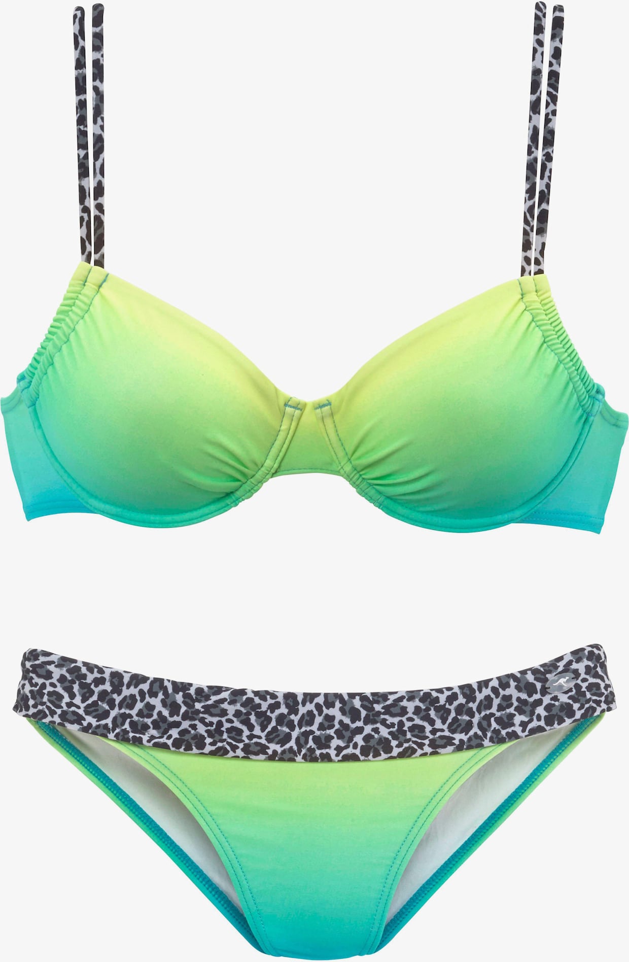 KangaROOS Bügel-Bikini - türkis-grün