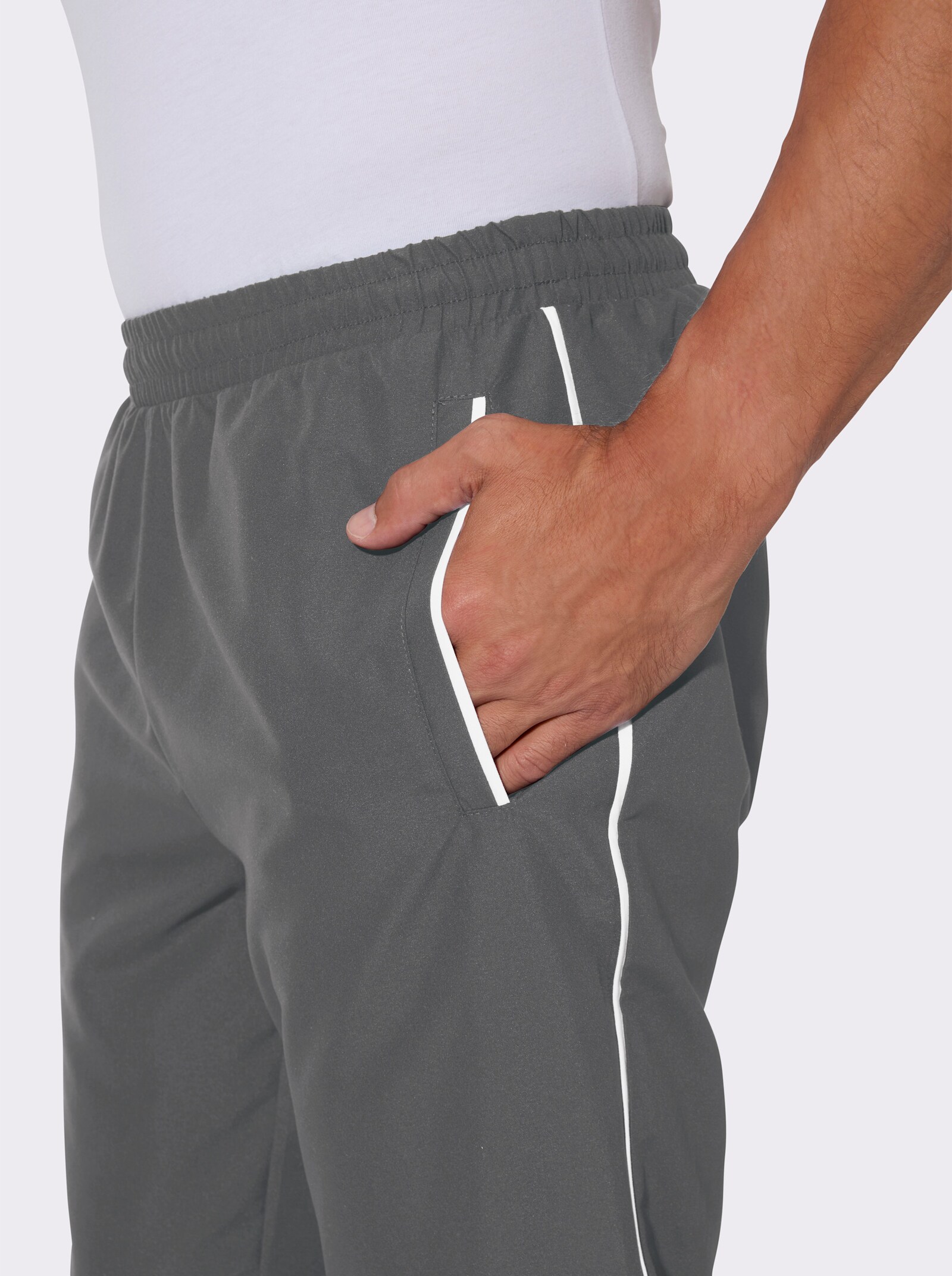 Freizeithose mit Dehnbund - anthrazit