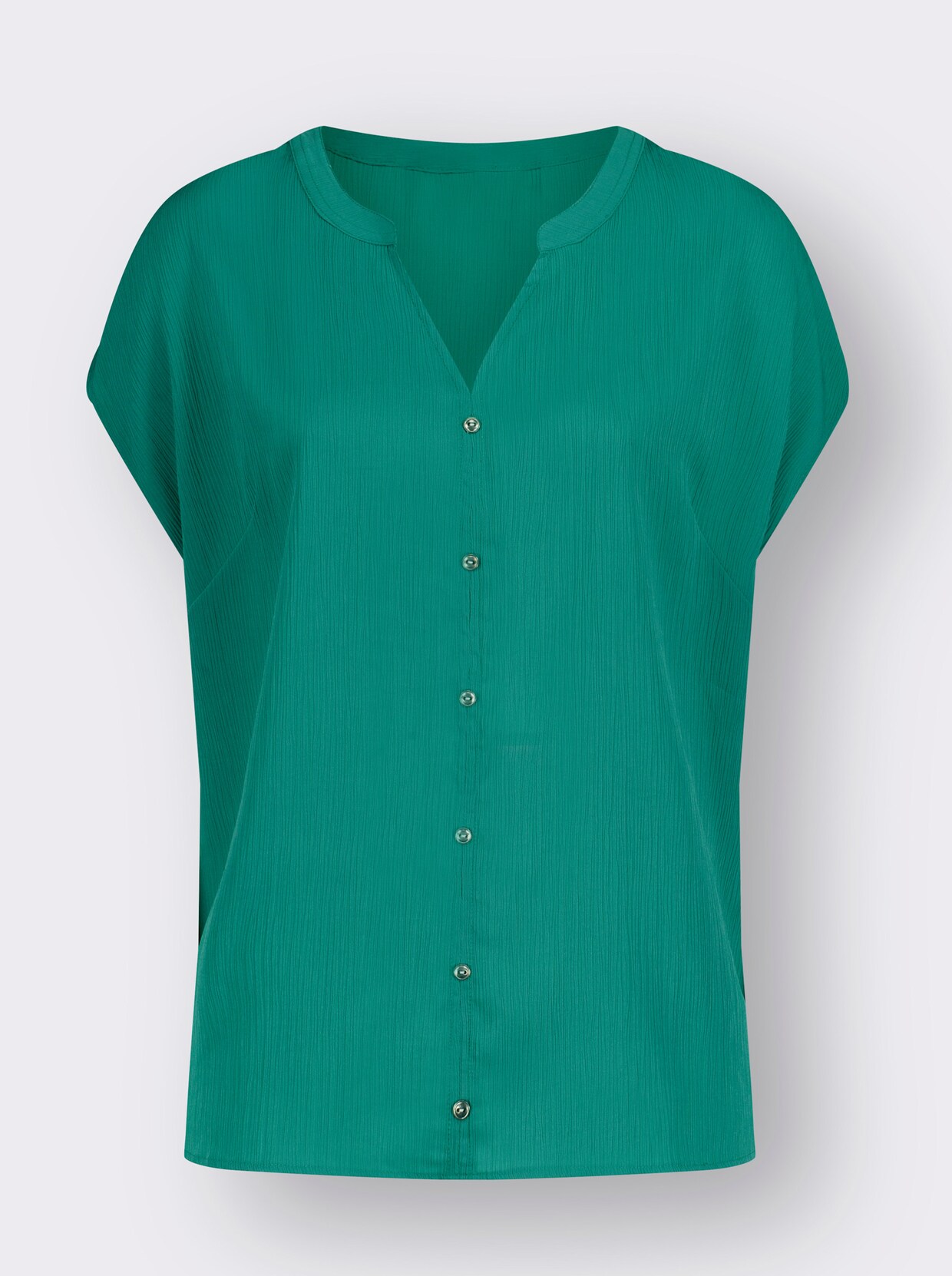 Comfortabele blouse - smaragdgroen