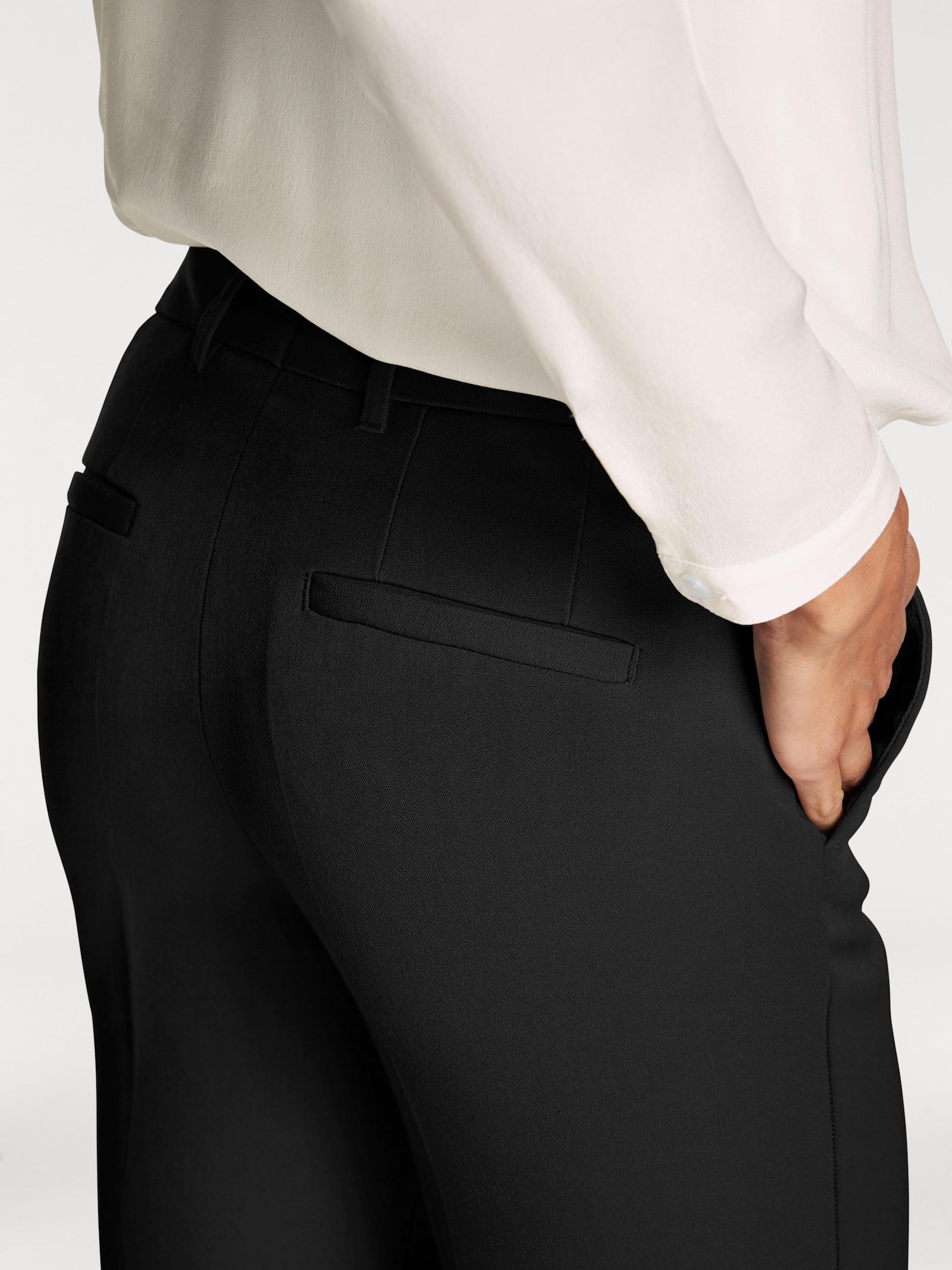 heine Hose gerade geschnitten - schwarz