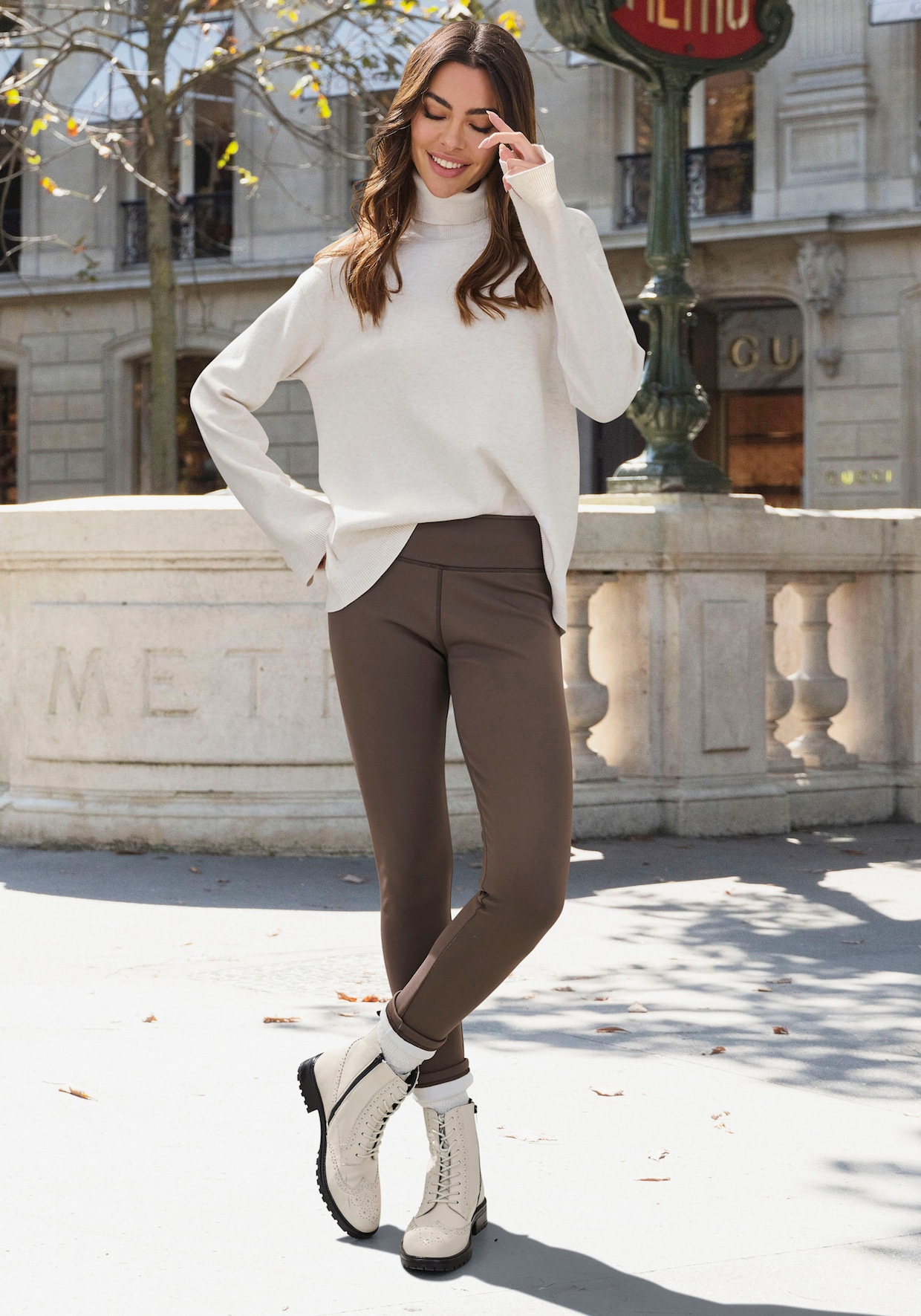 Lavana Thermoleggings - 1x braun