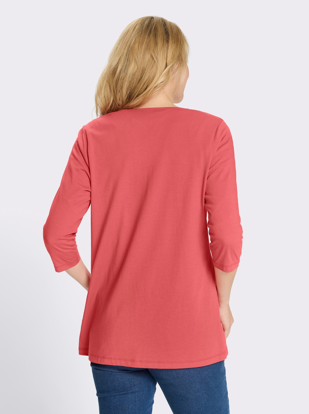 Shirtjacke mit 3/4-Ärmeln - grapefruit