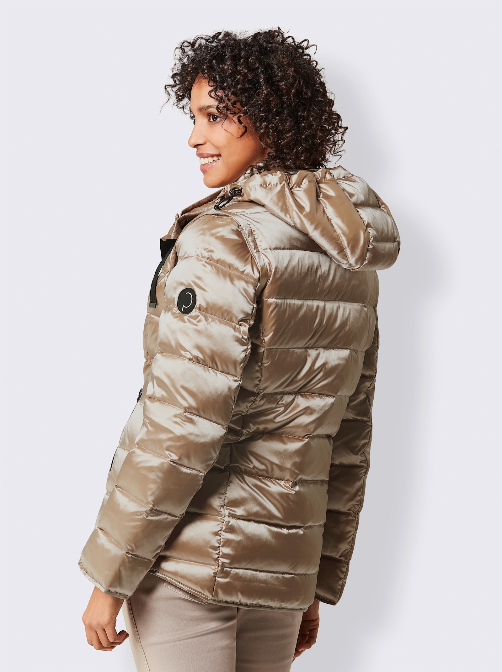 CREATION L PREMIUM Veste en duvet, 2 façons de la porter - beige