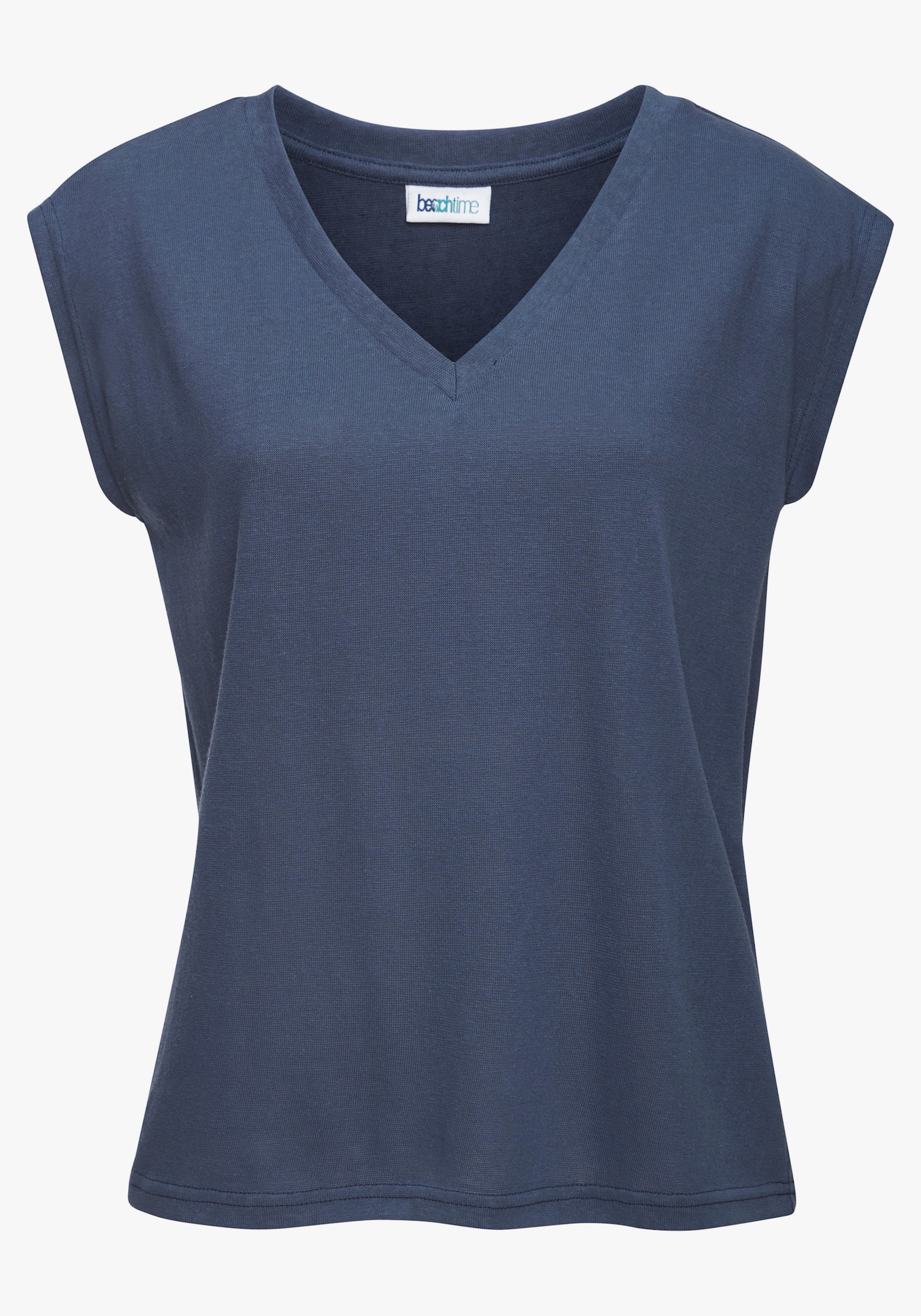 Beachtime V-Shirt - rauchblau