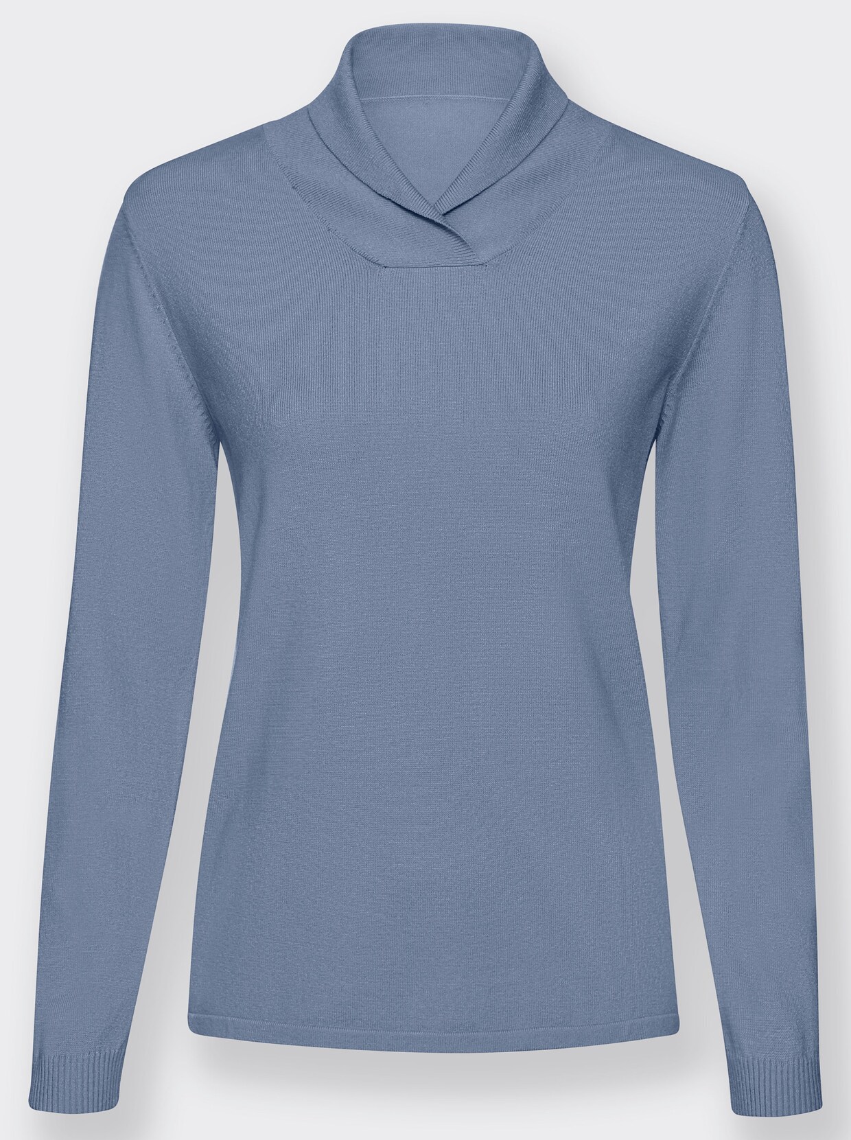 Langarm-Pullover - bleu