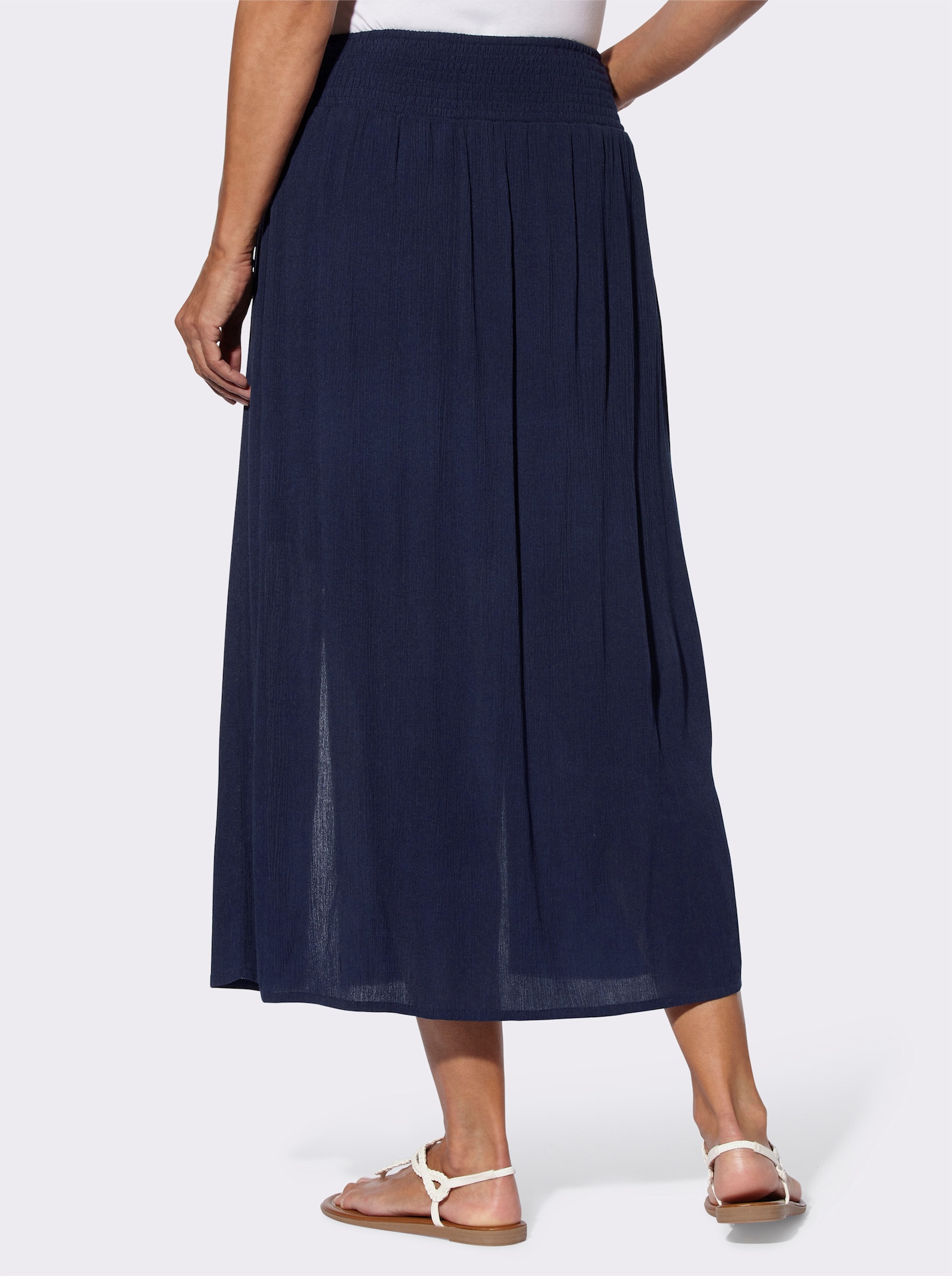Maxirok van crinklemateriaal - marine