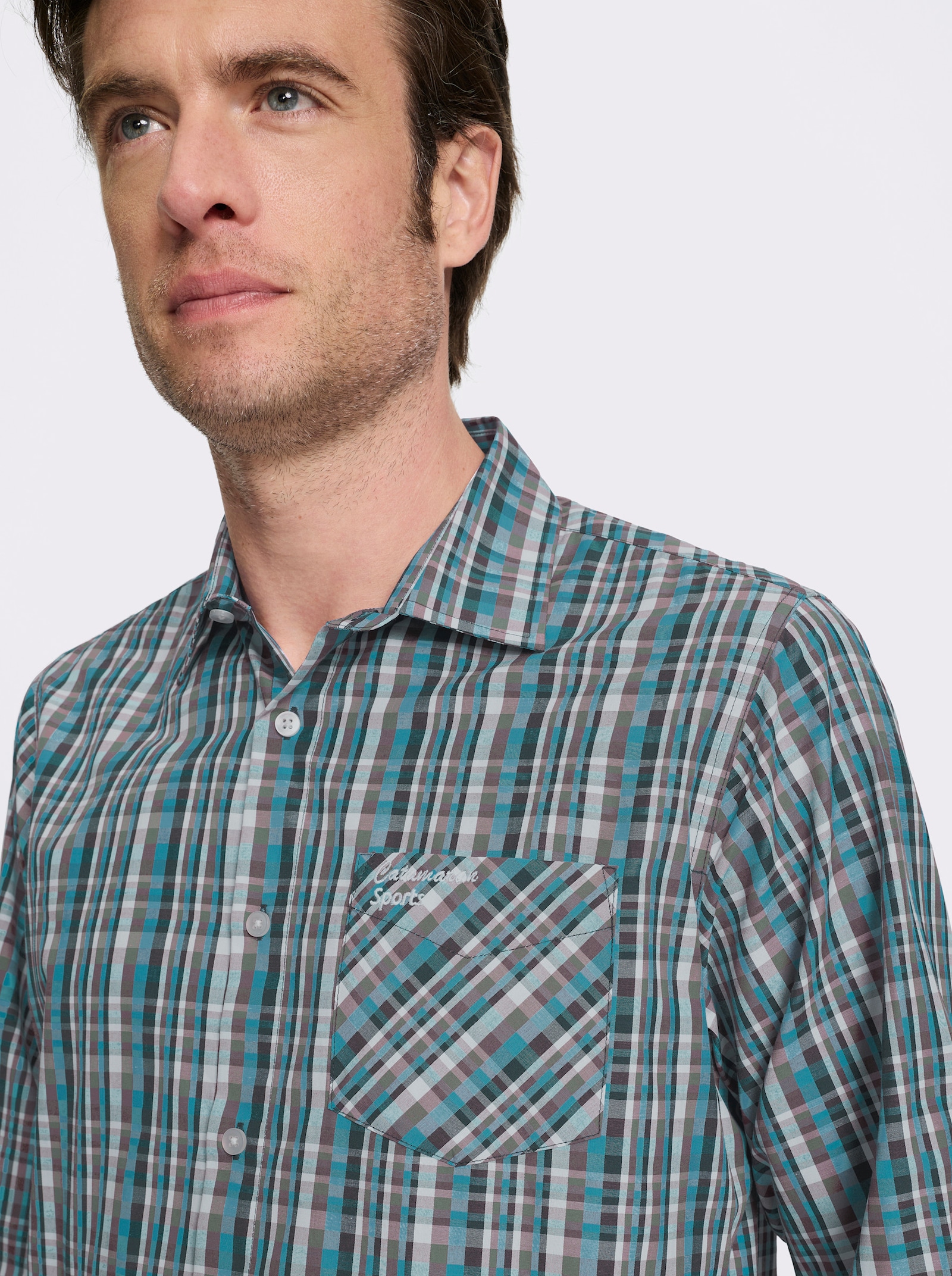 Catamaran Sports Funktionshemd mit regulierbarer Ärmellänge - topas-kariert