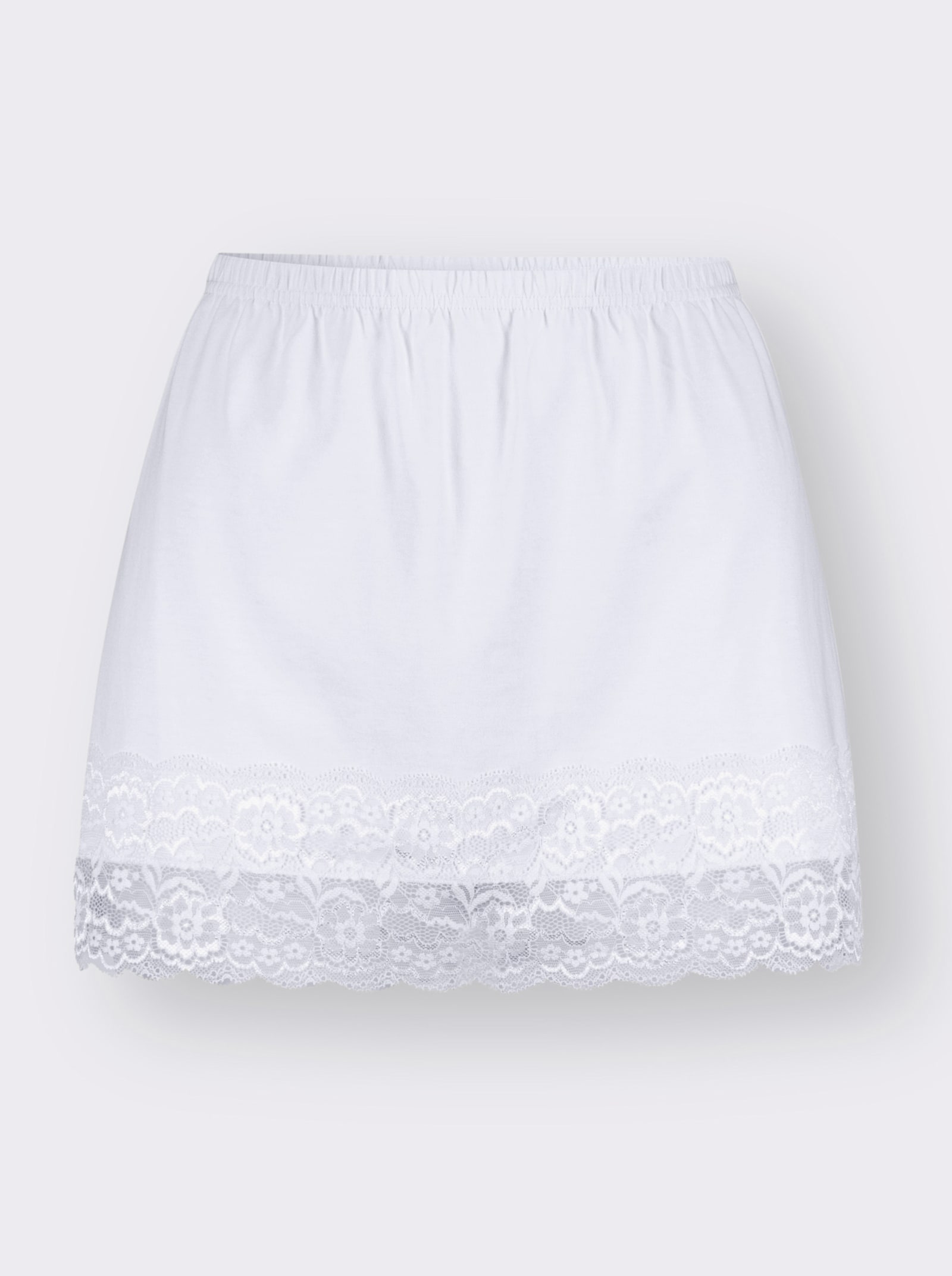 Set van shirts met comfortband rondom - wit